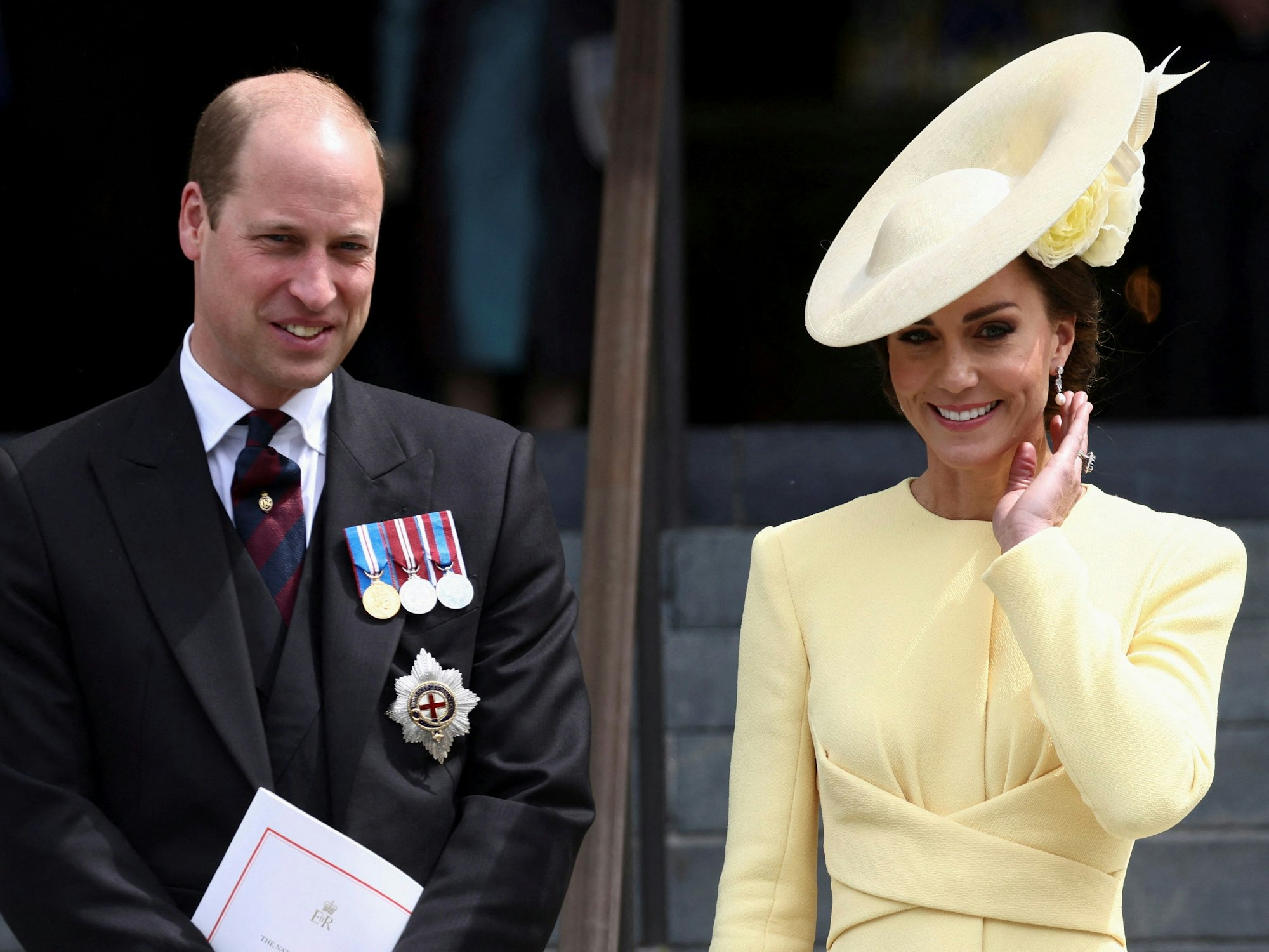 William und Kate, hier beim 70. Thronjubiläum der Queen am 3. Juni 2022, solidarisieren sich mit der LGBTQI+-Community.