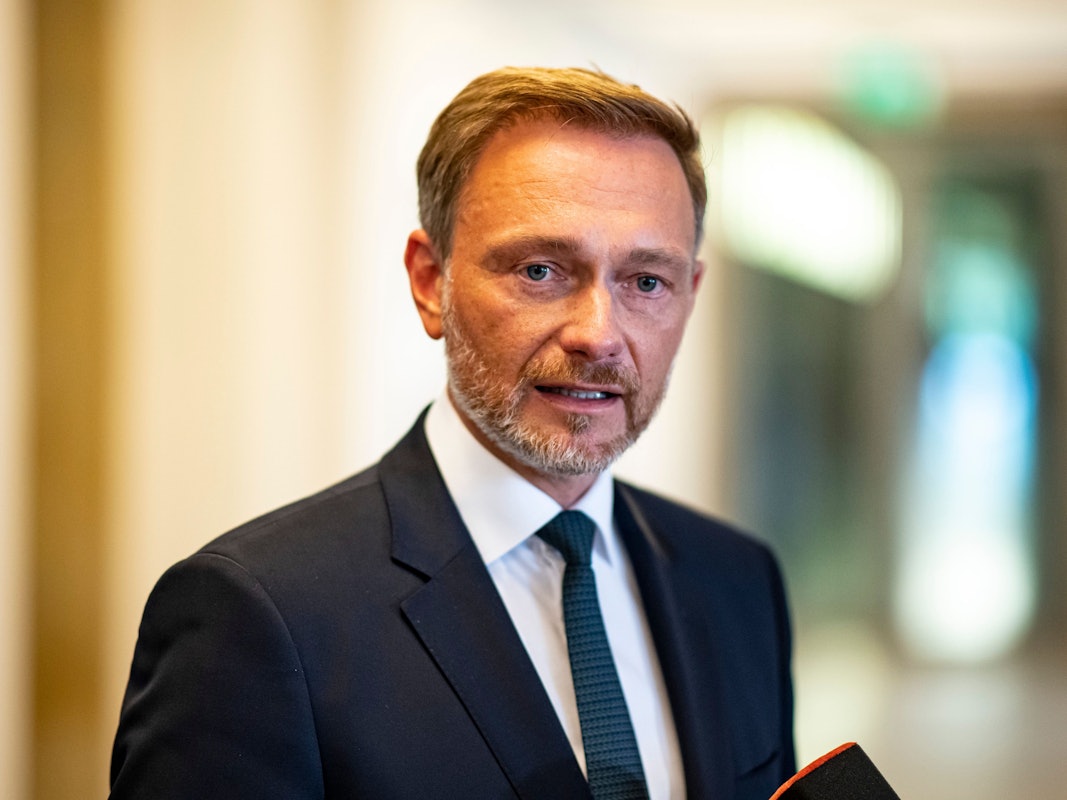 Bundesfinanzminister Christian Lindner hat eine Todesnachricht überbracht. Unser Foto zeigt den FDP-Chef am 7. Juni in Berlin.