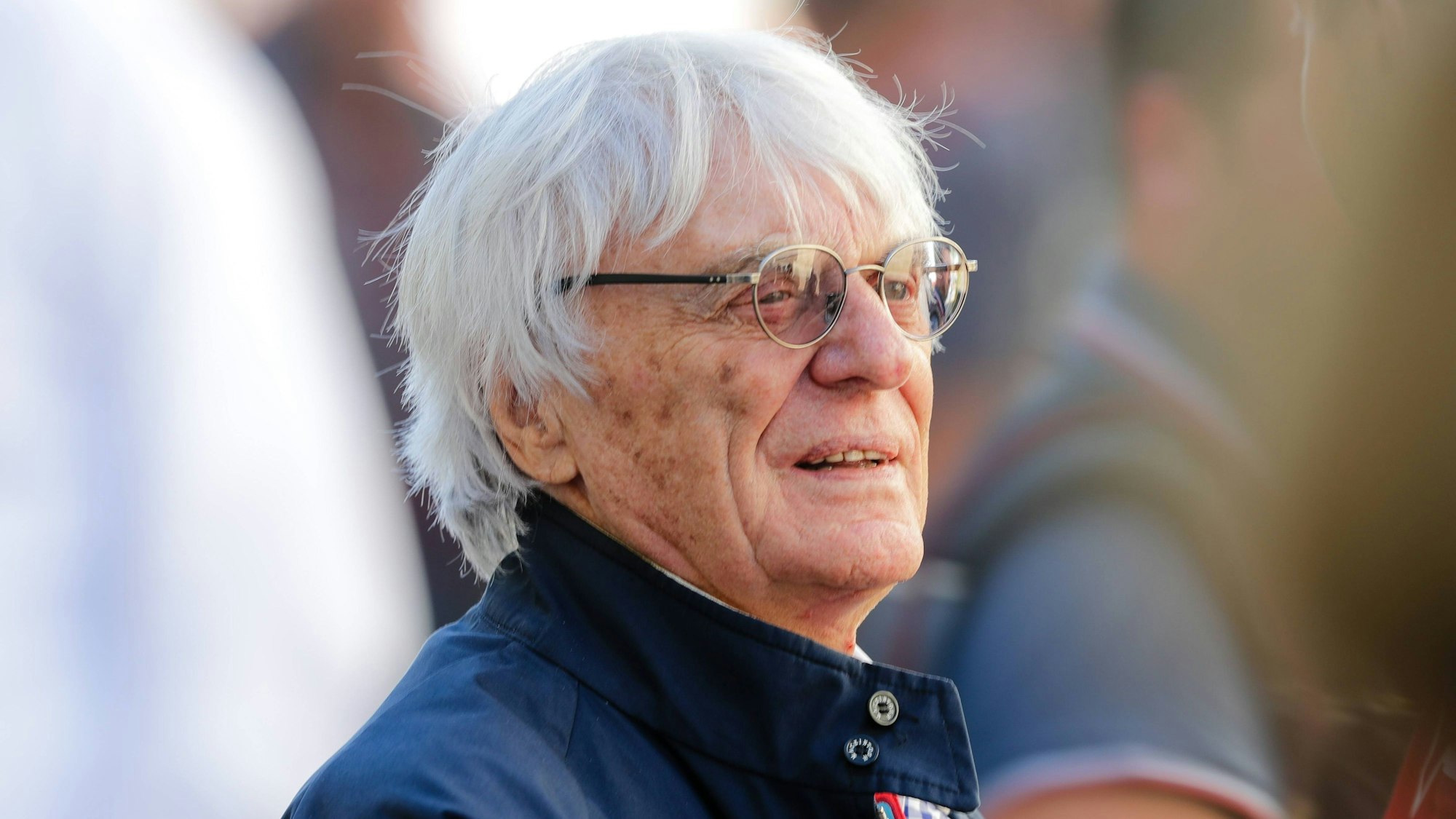 Bernie Eccelstone schaut sich das Formel-1-Rennen in Texas an.