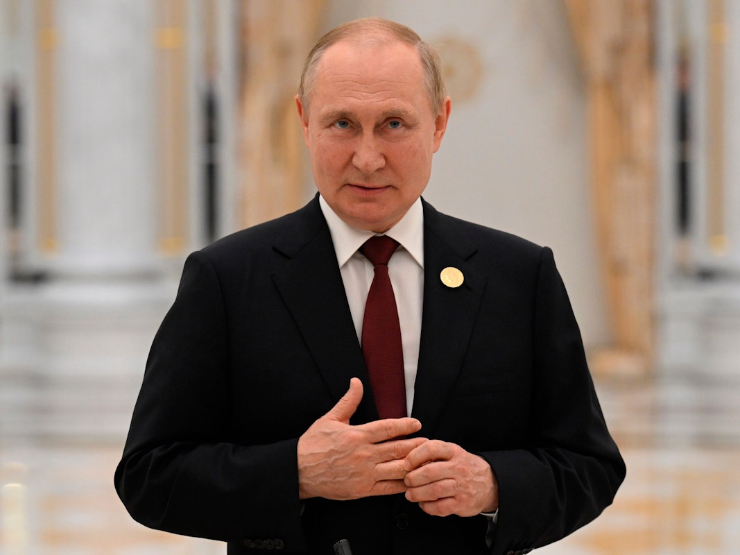 Wladimir Putin bei einer Rede