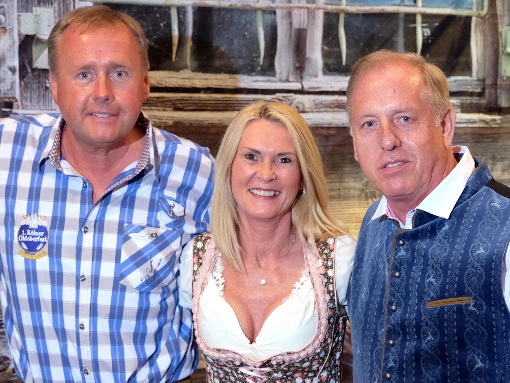 Das Oktoberfest-Trio am 23. April 2018: Eric Bock (li.), Martina Struth und Franz-Josef Hermann