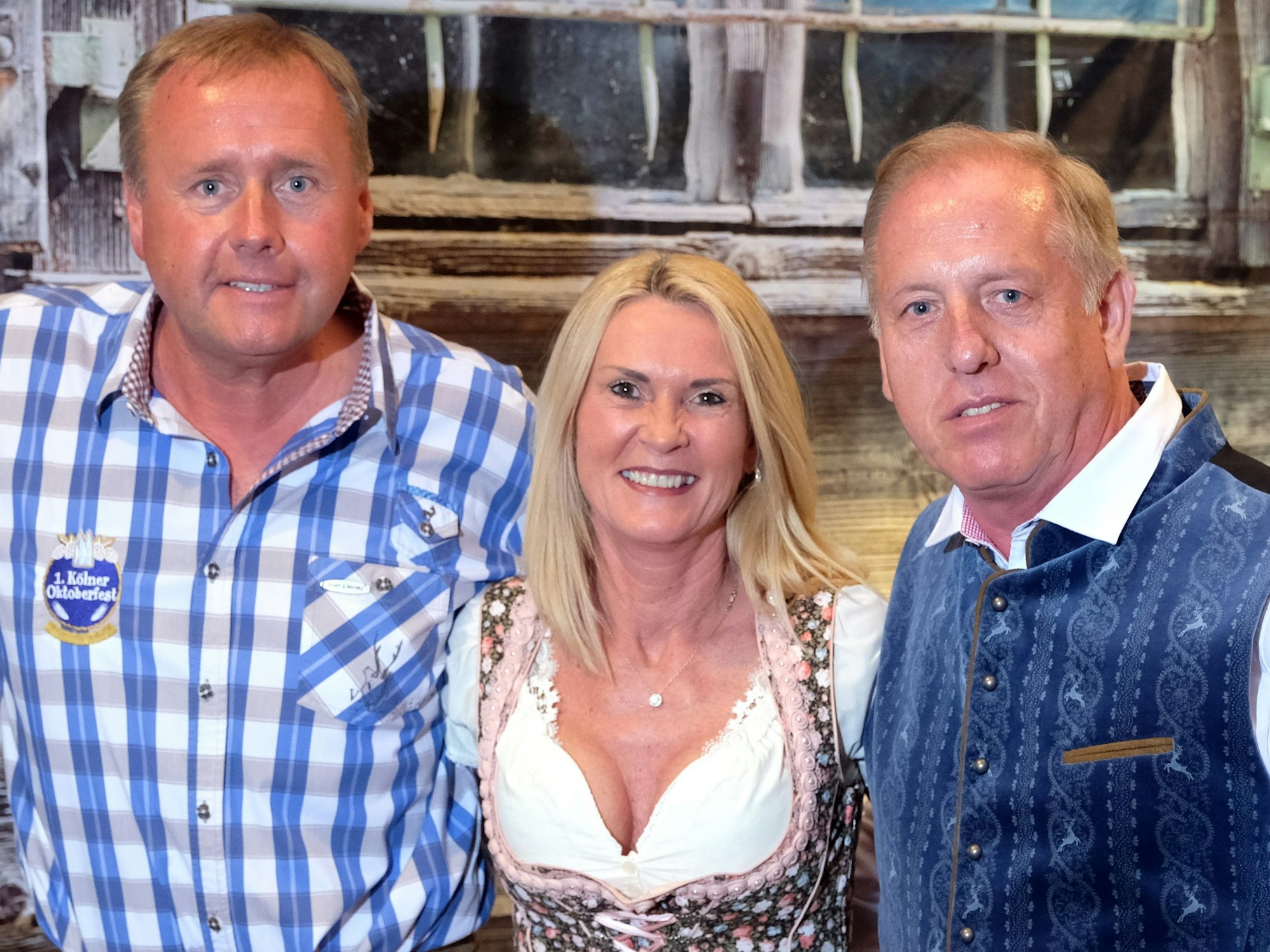 Das Oktoberfest-Trio am 23. April 2018: Eric Bock (li.), Martina Struth und Franz-Josef Hermann