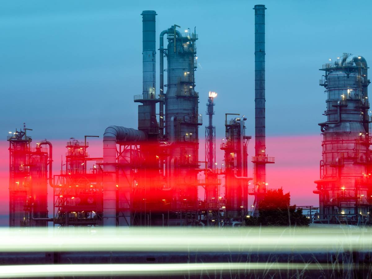 Die Bundesnetzagentur befürchtet ein baldiges Total-Aus bei russischem Gas. Unser Foto zeigt die Raffinerie in Leuna.
