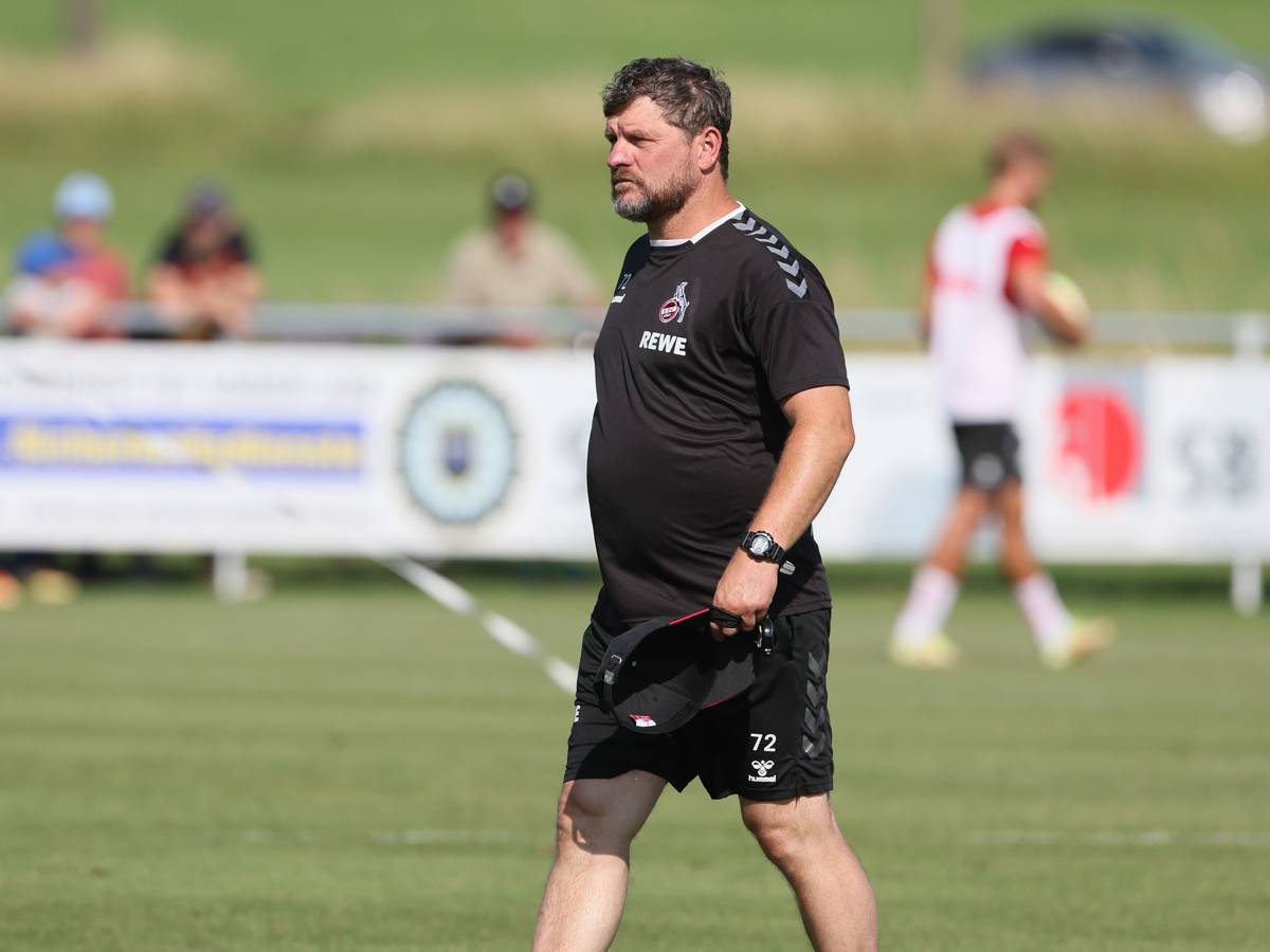 Steffen Baumgart im Trainingslager in Donaueschingen.