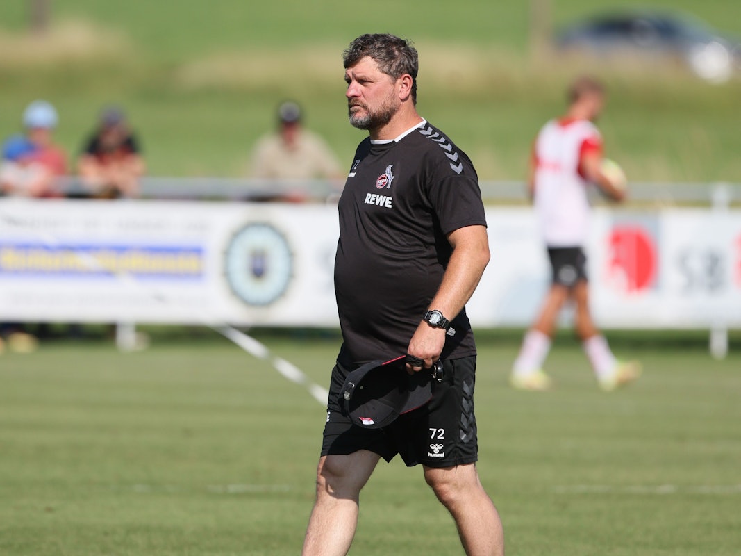 Steffen Baumgart im Trainingslager in Donaueschingen.