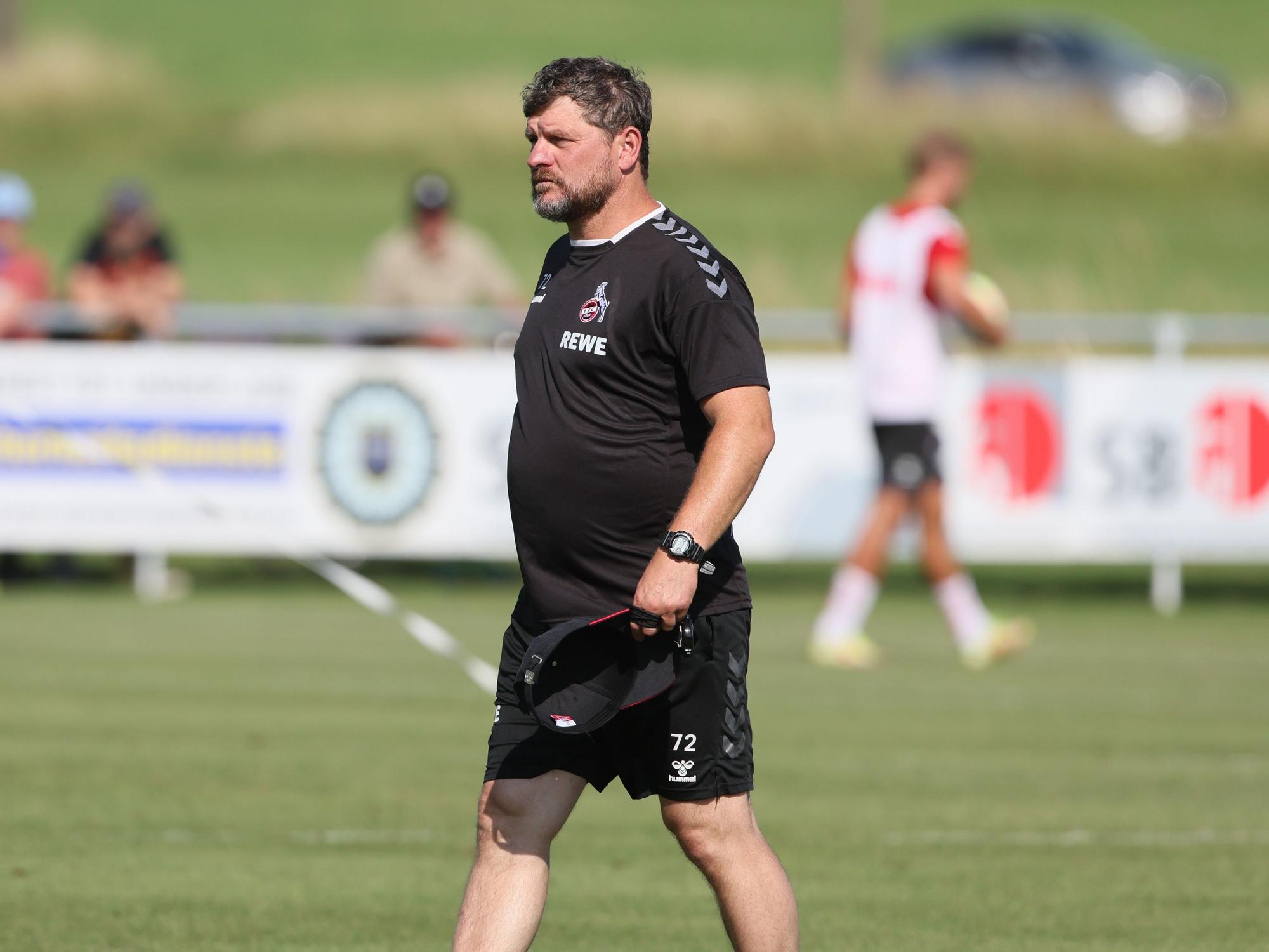 Steffen Baumgart im Trainingslager in Donaueschingen.