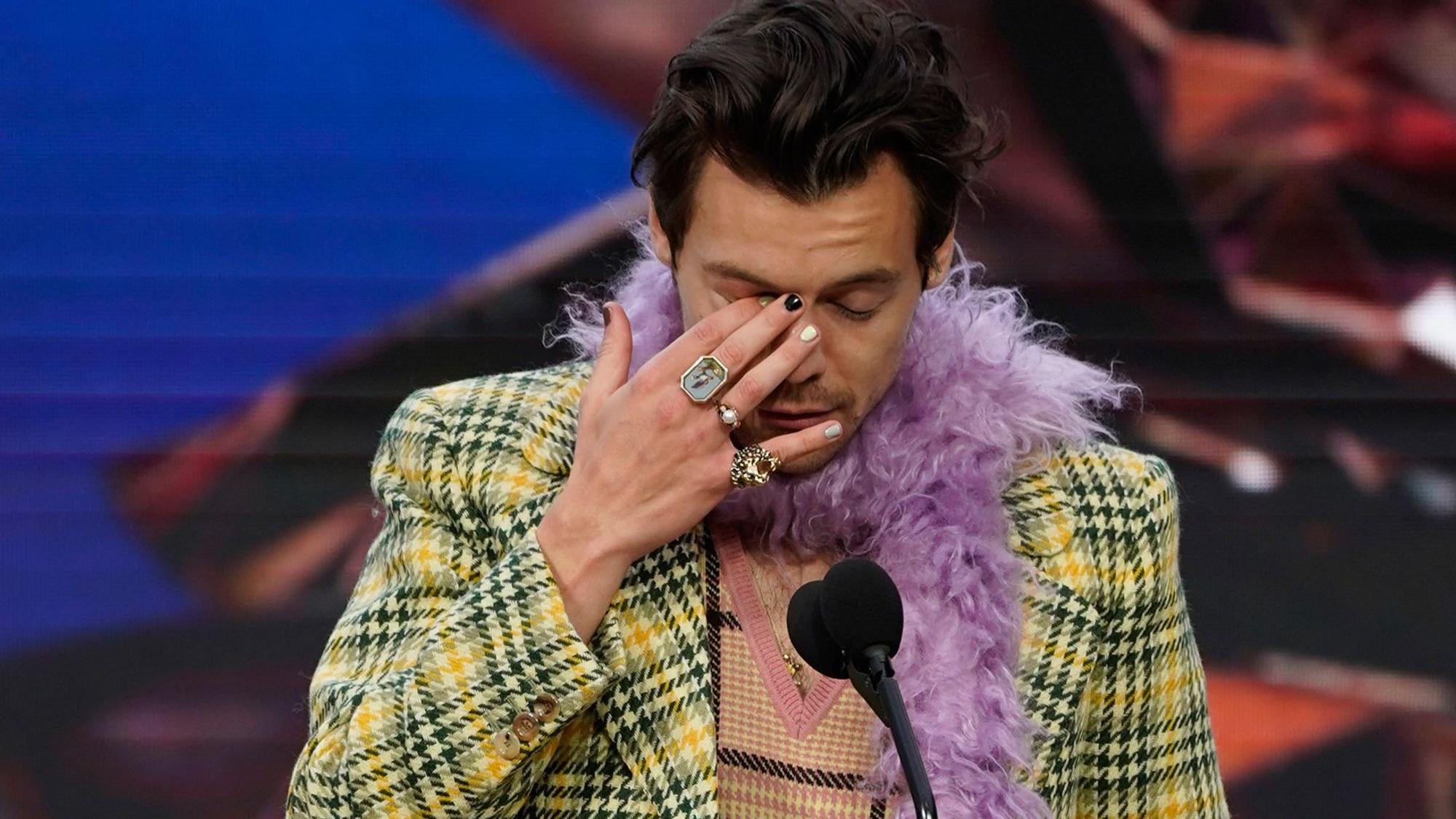 Der britische Sänger Harry Styles, hier im März 2021, hat den Opfern des Kopenhagener Attentats sein Beileid ausgesprochen.