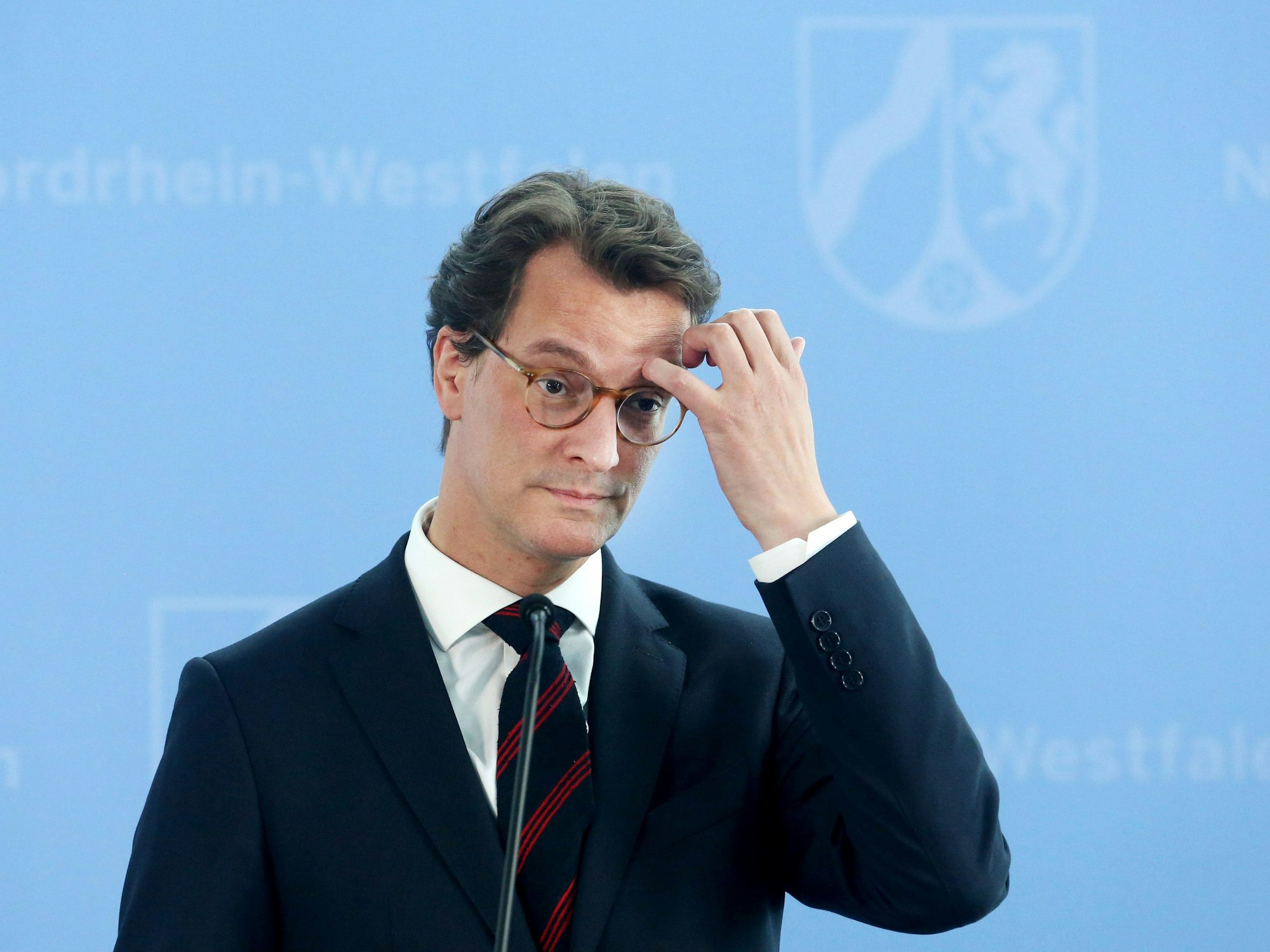 Ministerpräsident Hendrik Wüst spricht über die Corona-Lage in NRW.