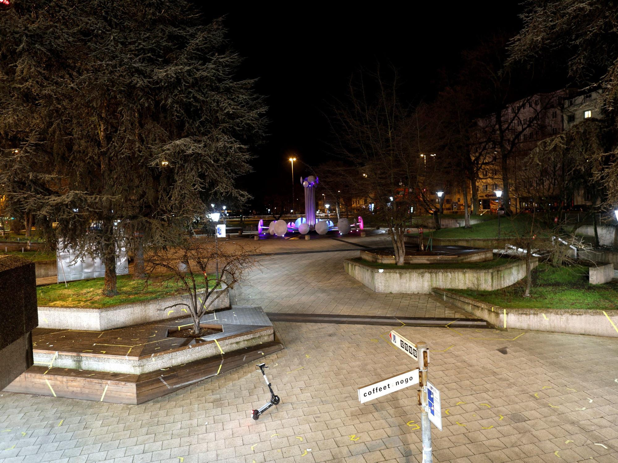 Der Ebertplatz bei Nacht.