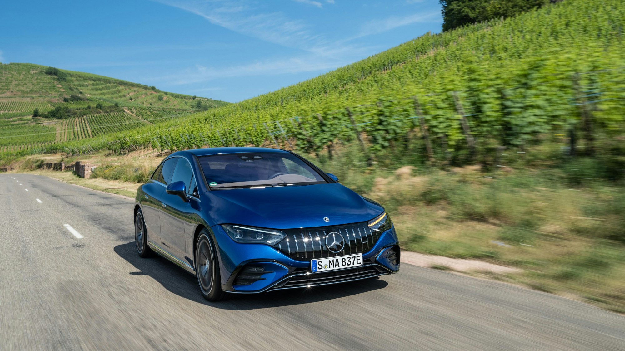 Die AMG-Versionen des Mercedes EQE starten.