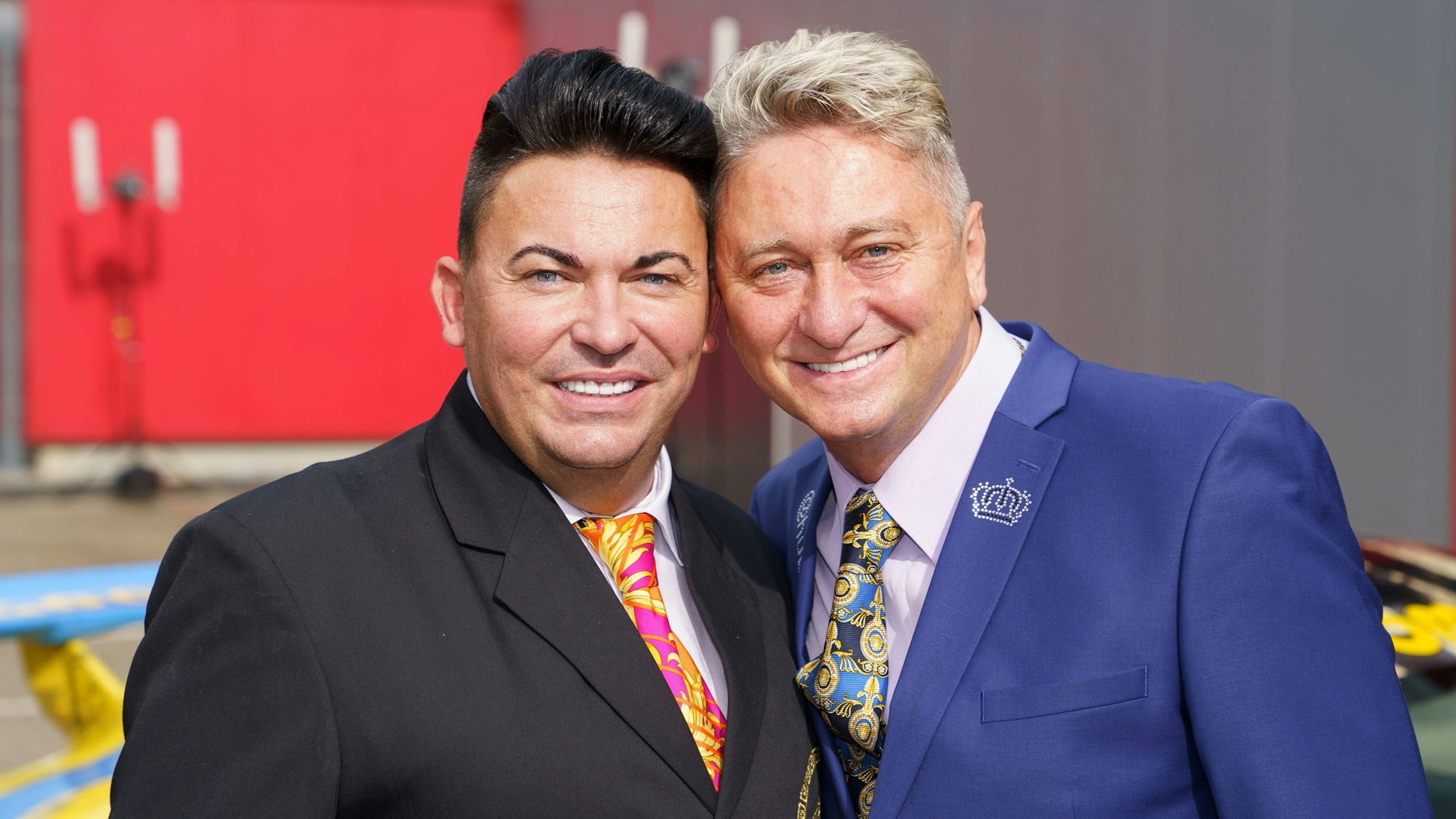 Matthias Mangiapane (l.) mit Ehemann Hubert Fella bei einer Veranstaltung am 28. August 2021