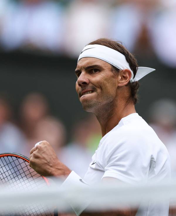 Rafael Nadal ballt vor Freude die Faust.