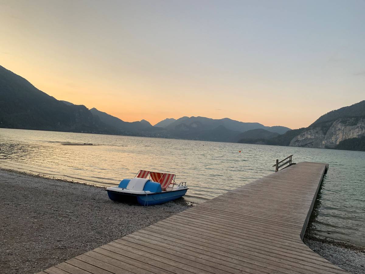 Wolfgangsee im Abendlicht