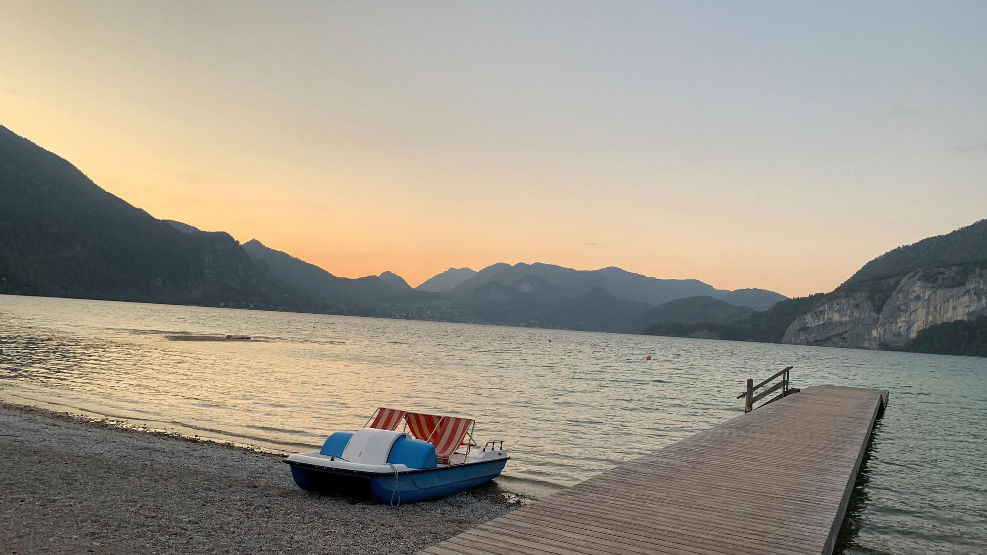 Wolfgangsee im Abendlicht
