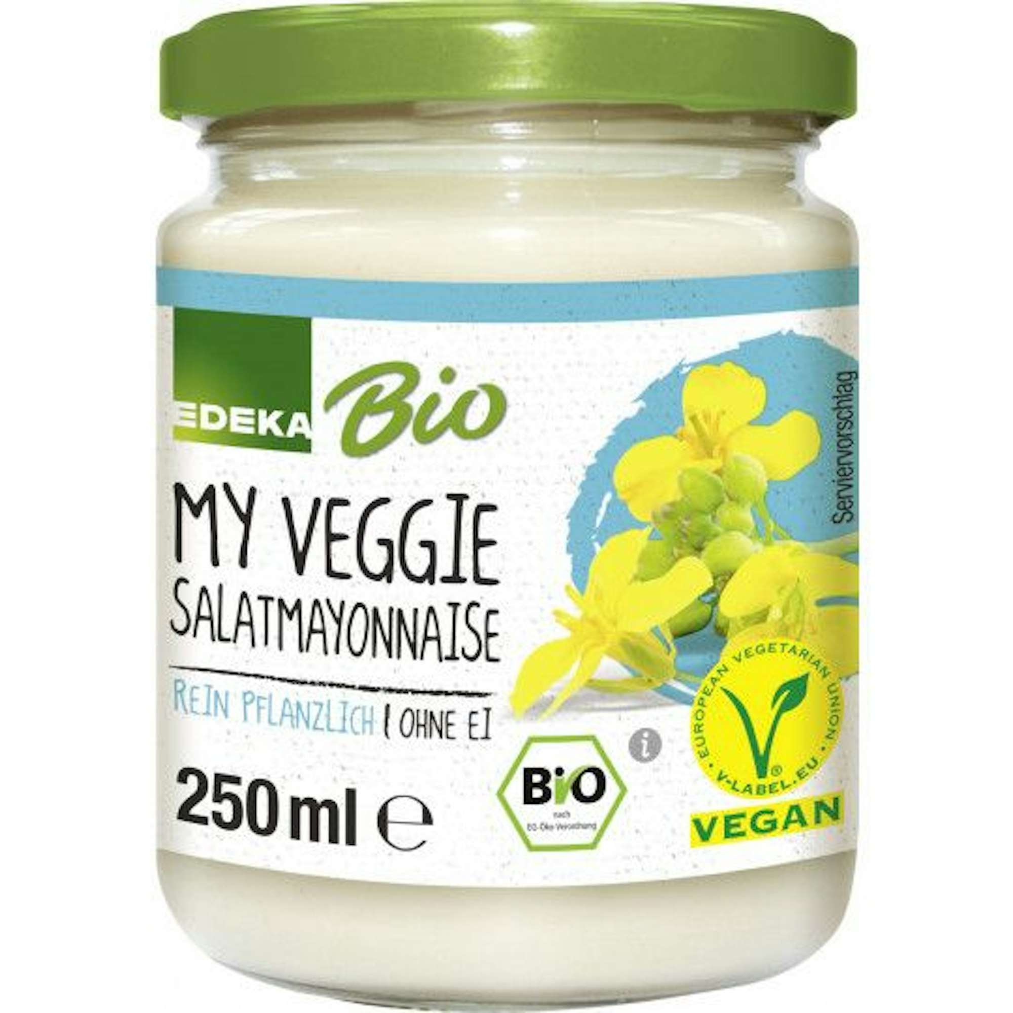 Jütro ruft „Edeka Bio My Veggie Salatmayonnaise“ zurück.