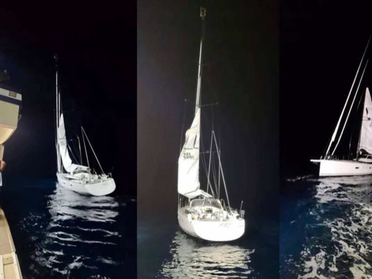 Das Segelschiff Escape der deutschen verunglückten Personen Annemarie und Volker Frank.