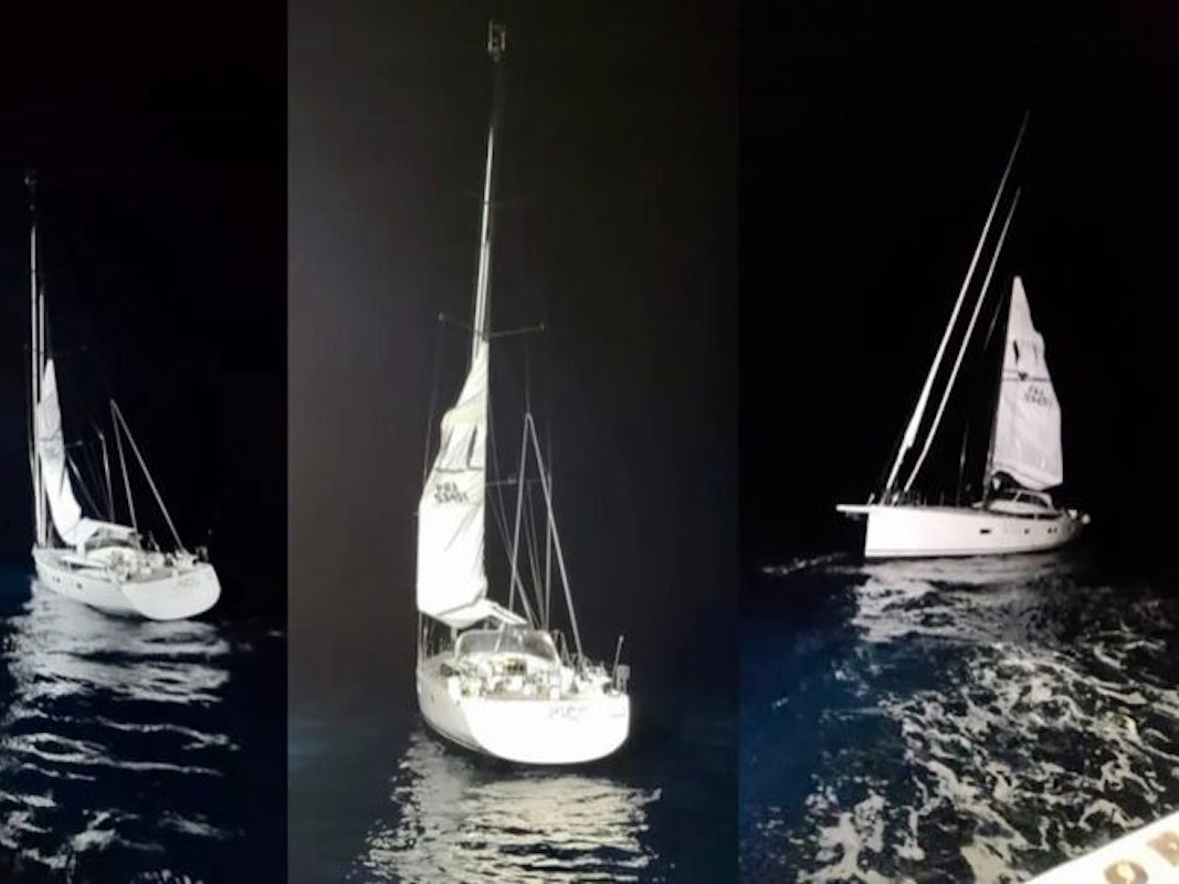 Das Segelschiff Escape der deutschen verunglückten Personen Annemarie und Volker Frank.