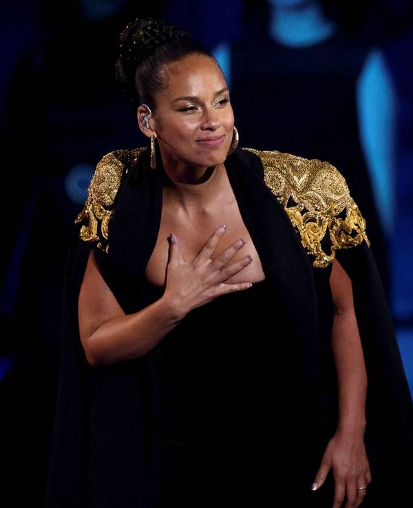 US-Weltstar Alicia Keys sorgte am Freitagabend in der Kölner Lanxess-Arena für Gänsehaut-Atmosphäre. Das Foto zeigt sie bei der Party anlässlich des 70. Thronjubiläum von Queen Elizabeth II. am 4. Juni 2022 in London.