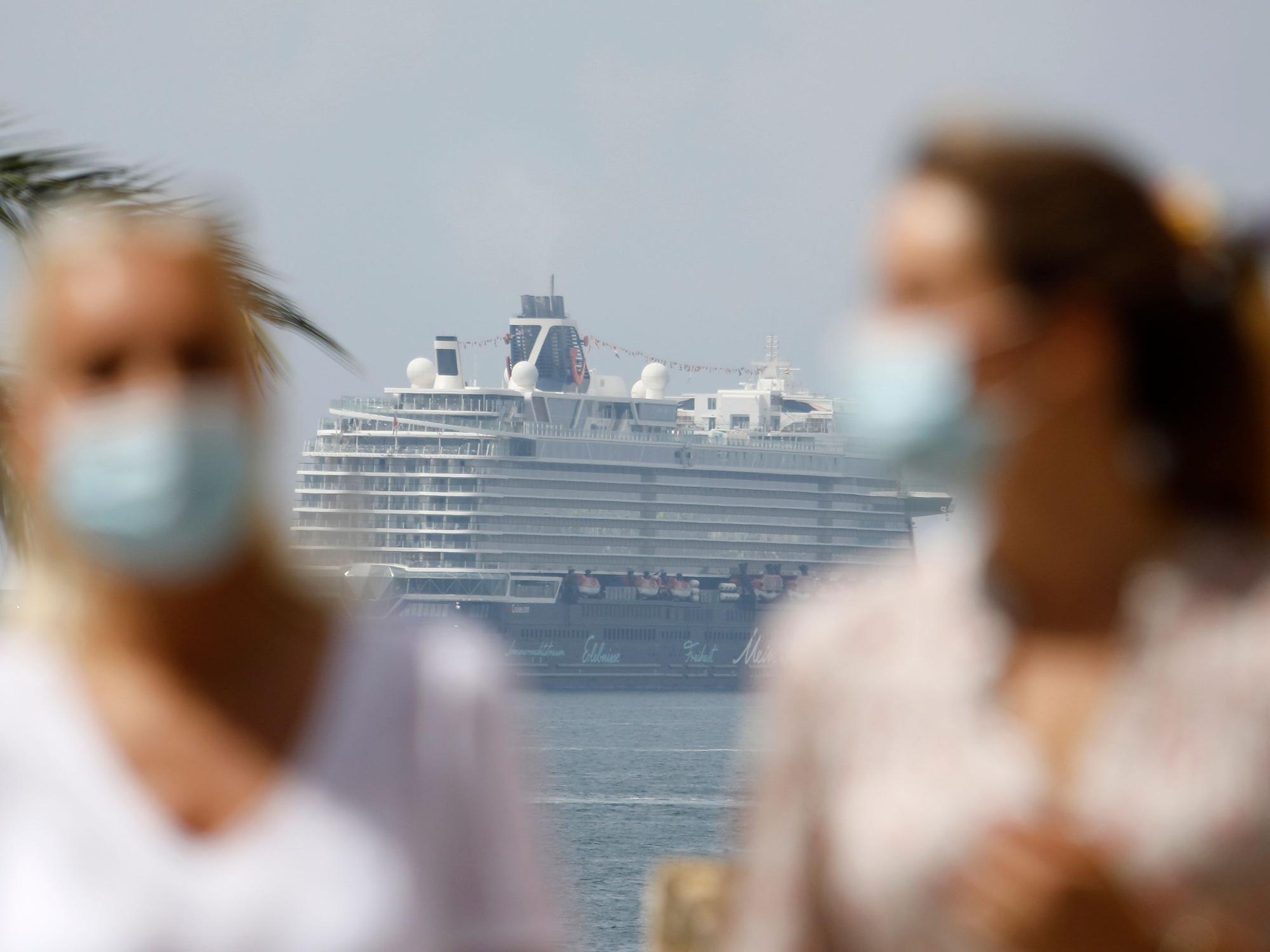 Bis zu drei Kreuzfahrtschiffe gleichzeitig dürften in Palma de Mallorca vor Anker liegen. Hier ein Archivfoto von einem Kreuzfahrtschiff vor der Insel.