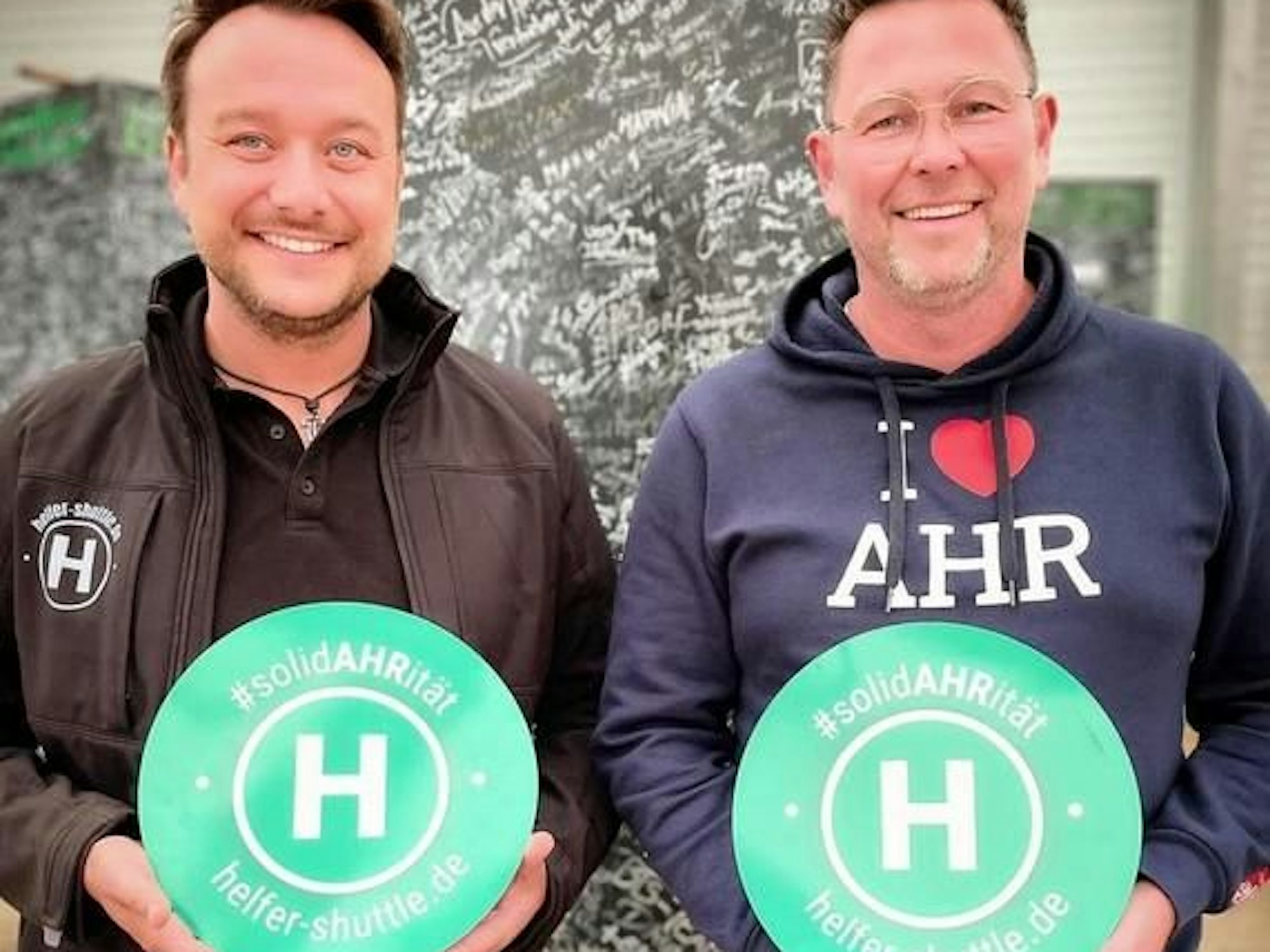 Die Initiatoren des Helfer-Shuttels: Thomas Pütz (l.) und Marc Ulrich.