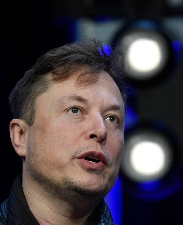 Elon Musk, CEO von Tesla und SpaceX, spricht auf der SATELLITE-Konferenz und -Ausstellung in Washington.