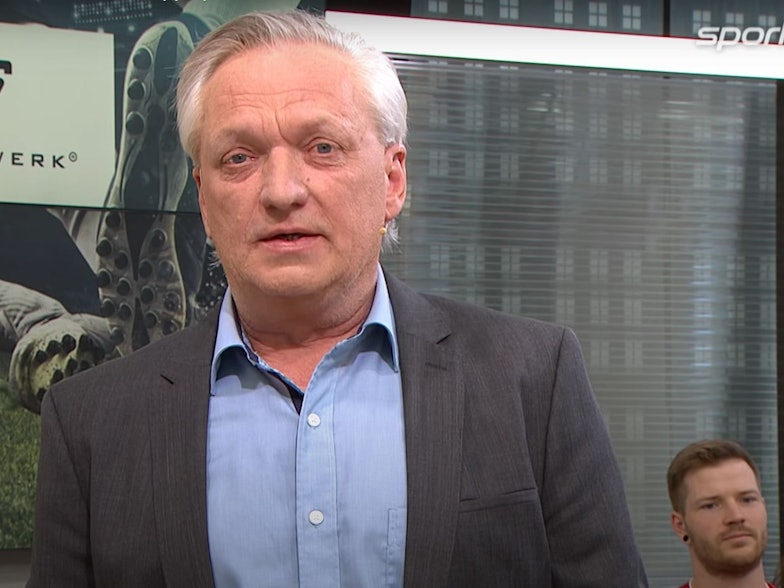 Rudi Brückner bei einem Einsatz als Vertretung beim Doppelpass auf Sport1.