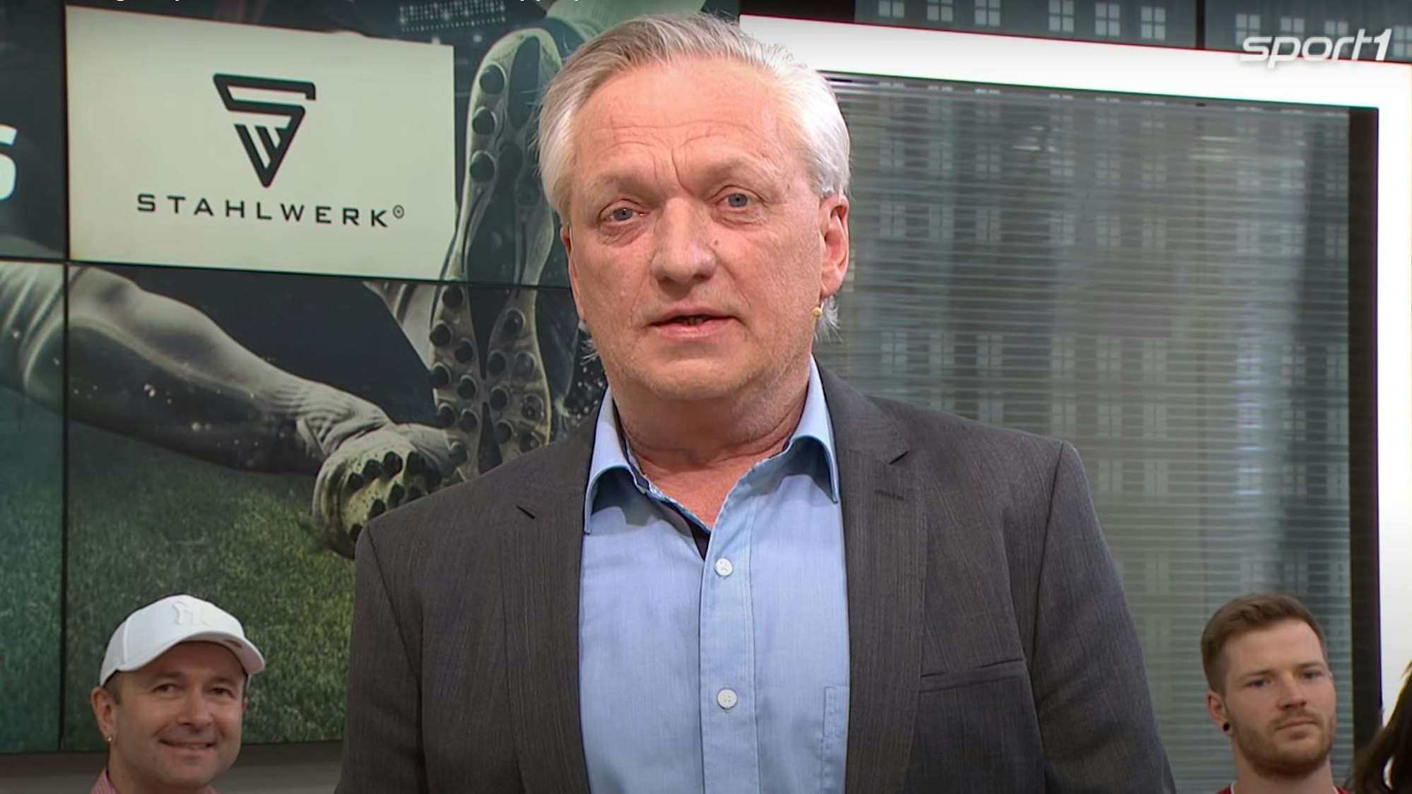 Rudi Brückner bei einem Einsatz als Vertretung beim Doppelpass auf Sport1.