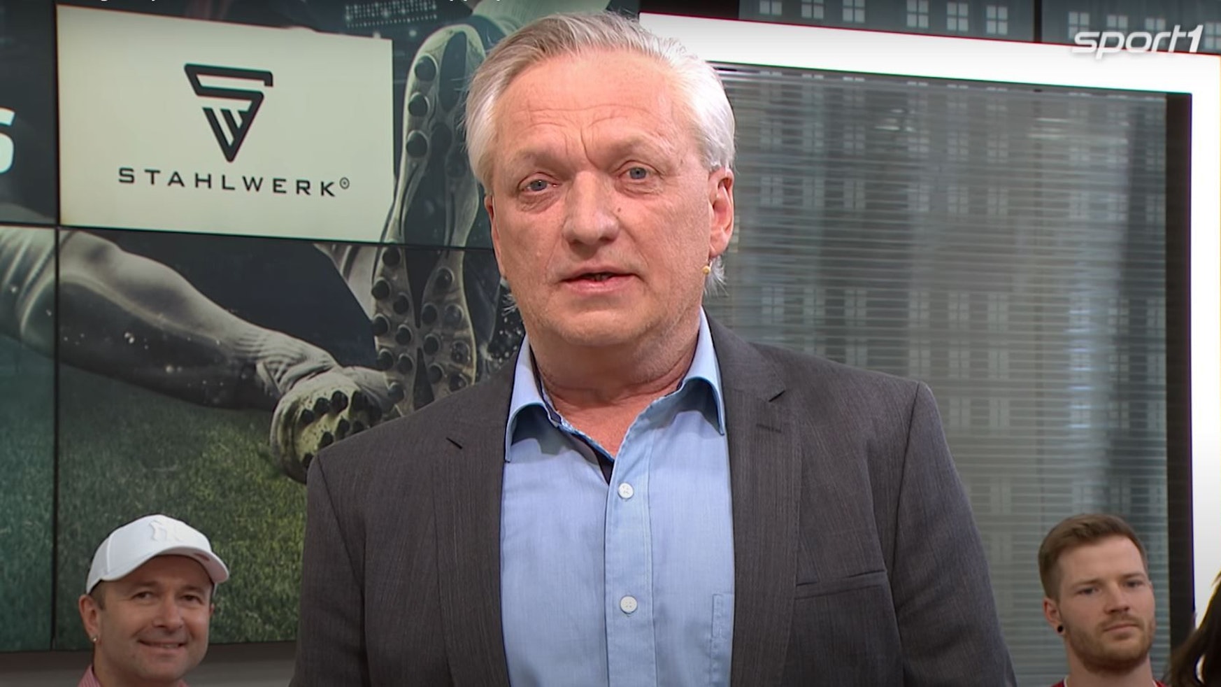 Rudi Brückner bei einem Einsatz als Vertretung beim Doppelpass auf Sport1.