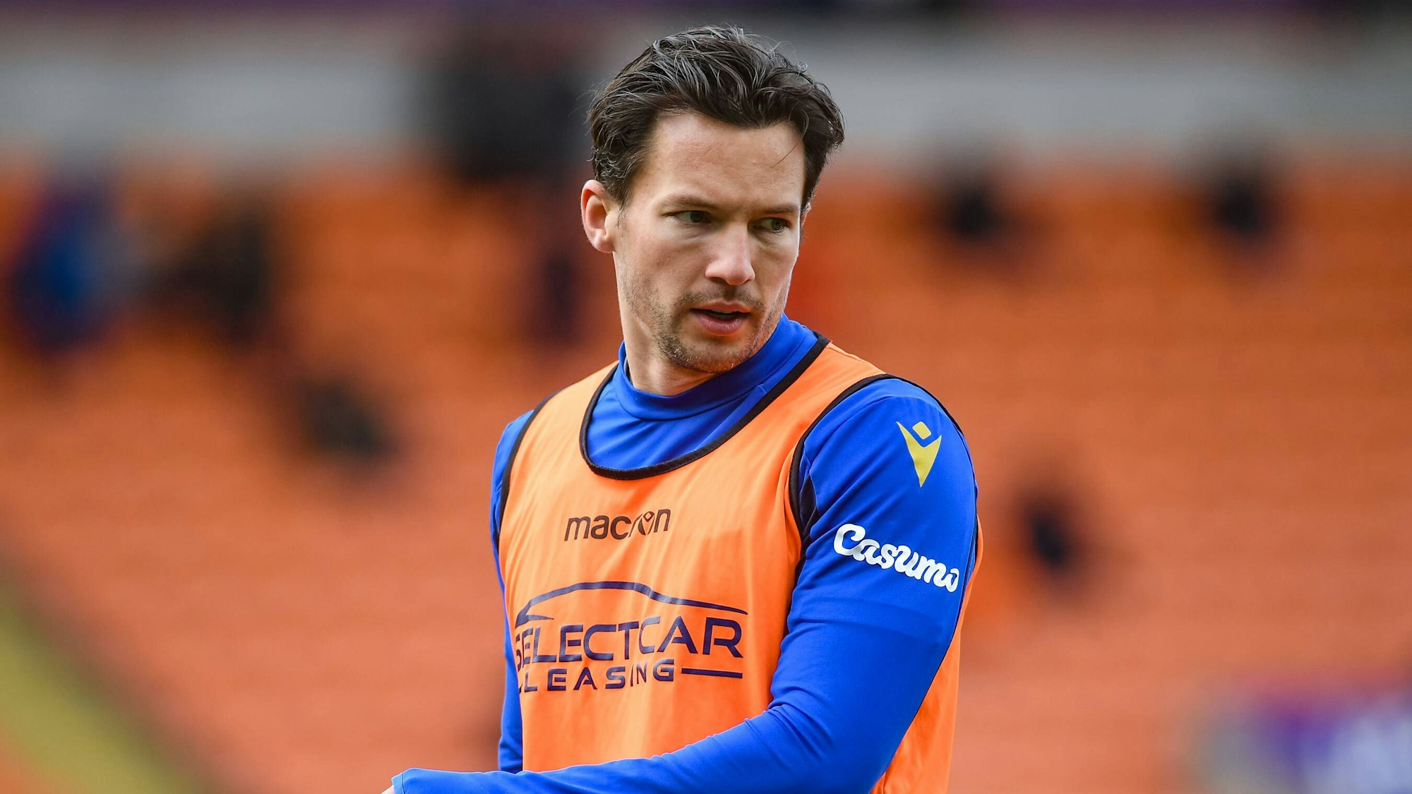 Danny Drinkwater wärmt sich vor einem Spiel von Leicester City auf