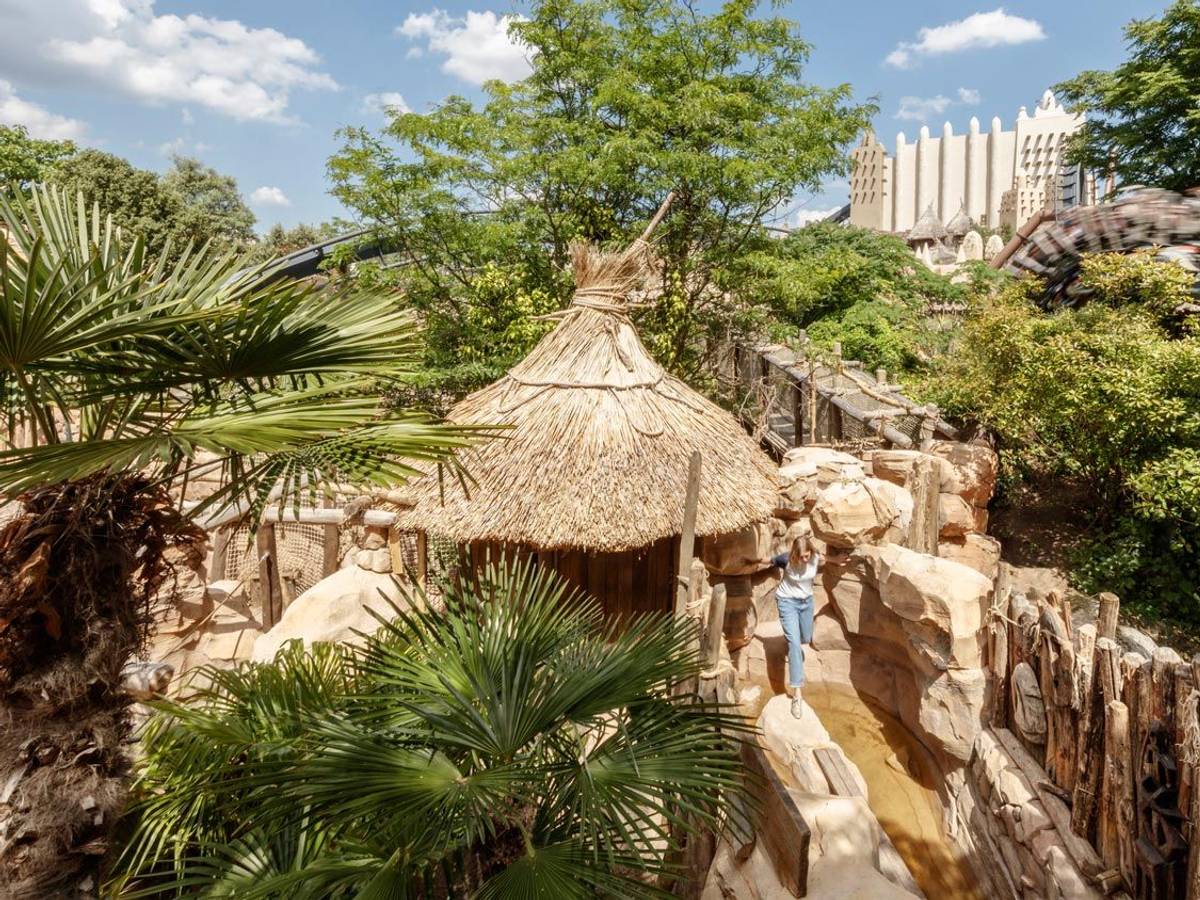 Die neue Attraktion Adventure Trail im Phantasialand in Brühl.