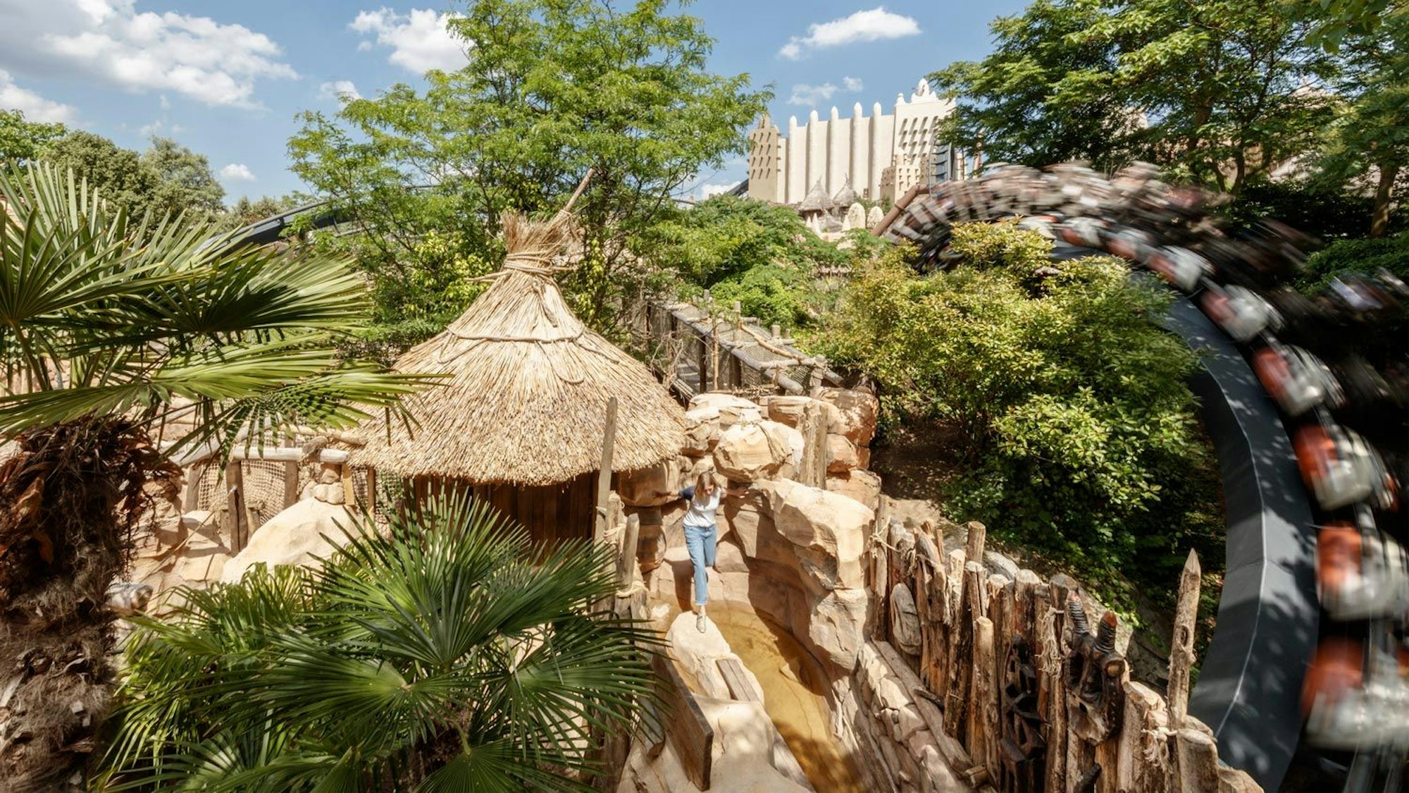 Die neue Attraktion Adventure Trail im Phantasialand in Brühl.