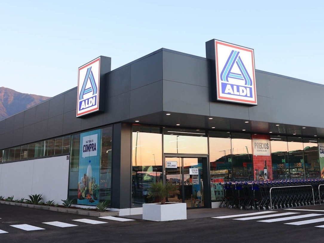 Die erste Aldi-Filiale auf Teneriffa. Der Markt wurde am Mittwoch (13. Juli) eröffnet.
