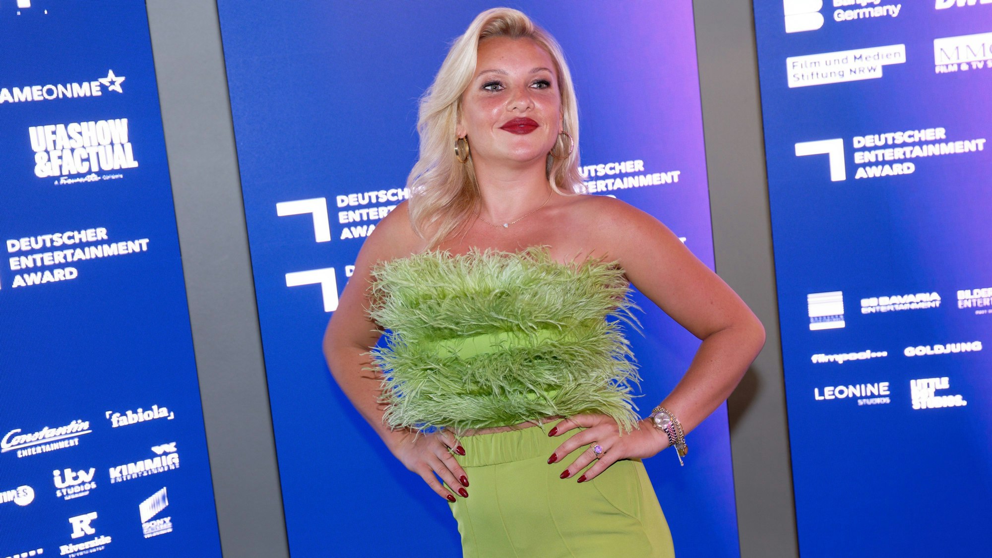 Evelyn Burdecki, hier im Juni 2022, hat im Interview gebeichtet, dass sie sexuell belästigt wurde.