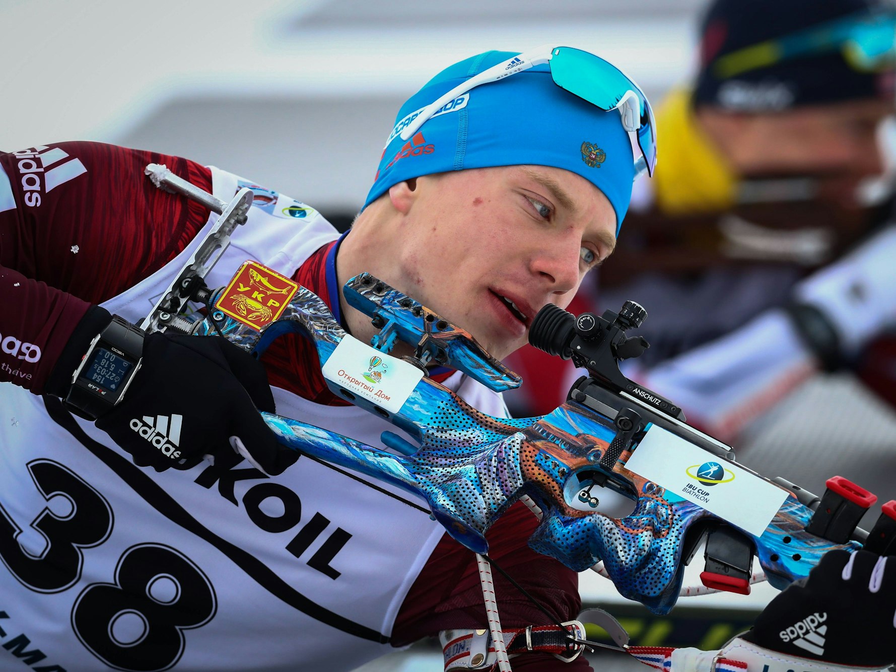Igor Malinowski beim Liegend-Schießen.
