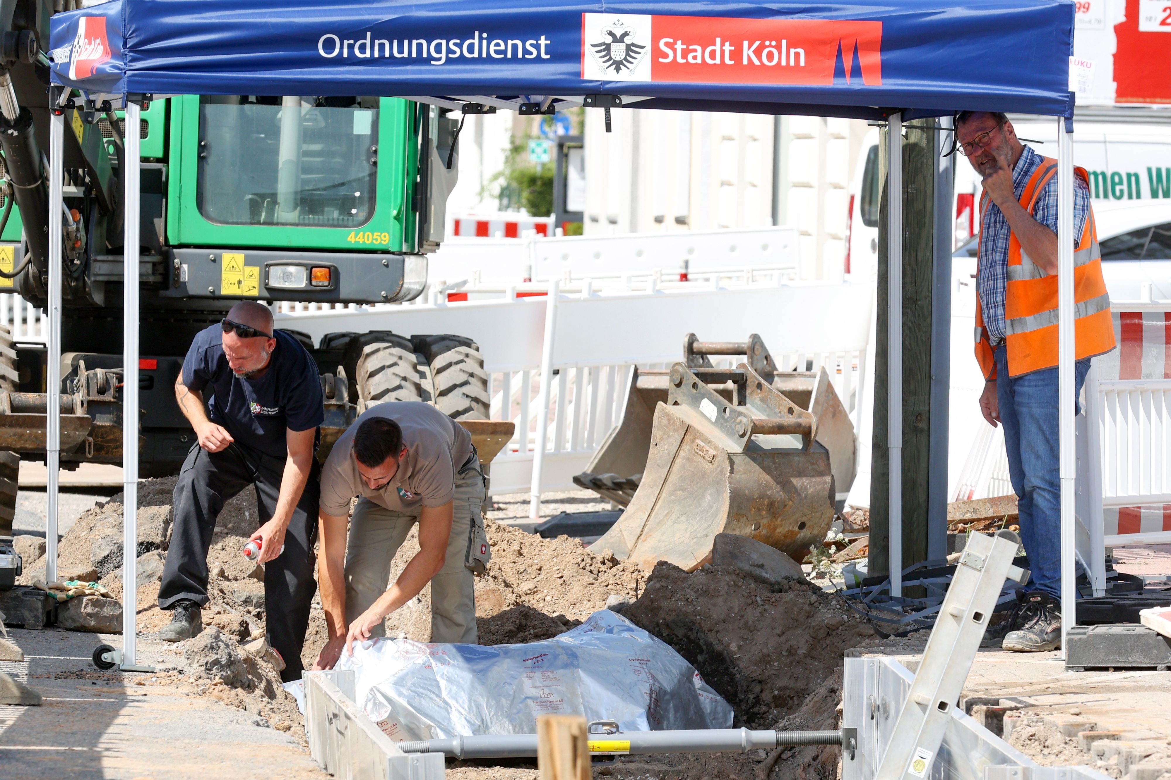Bombenfund auf der Bonner Straße 335.