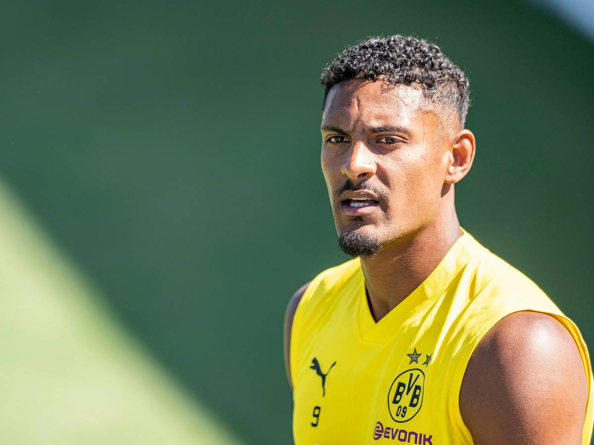 Sébastien Haller im Training bei Borussia Dortmund.