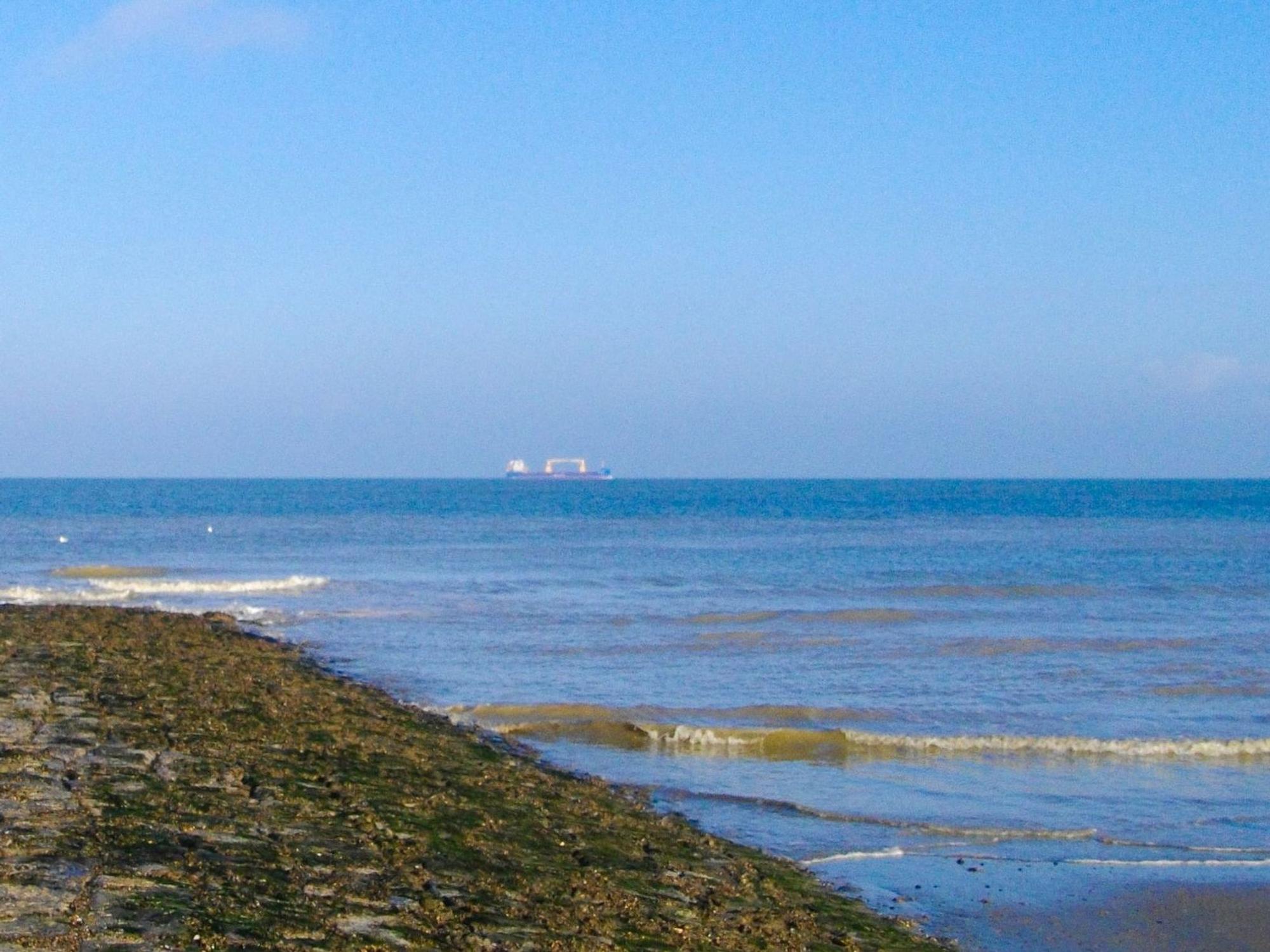 Das Meer am Strand von Cadzand-Bad.