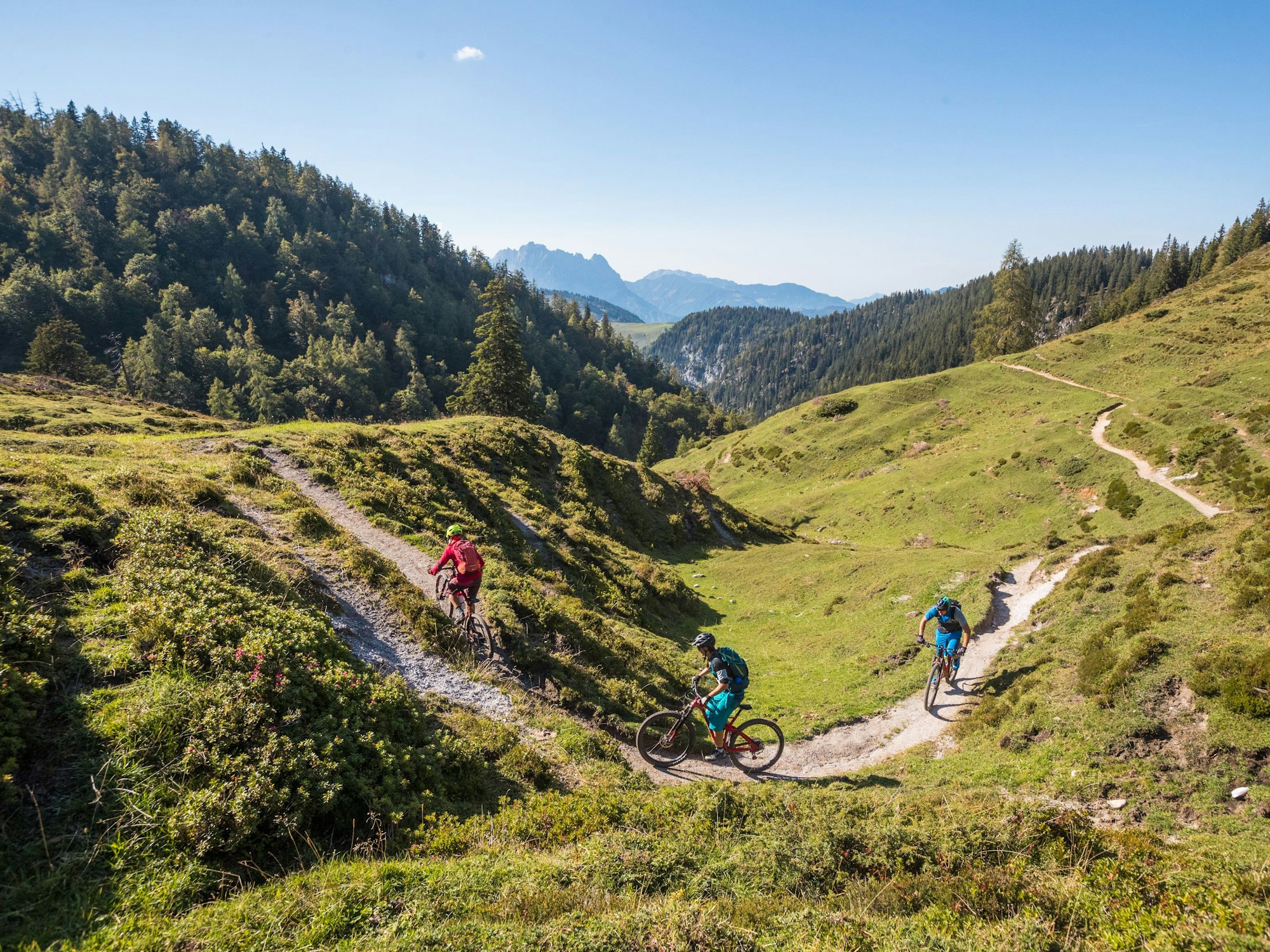 Sportliches Treiben in den Kitzbüheler Alpen