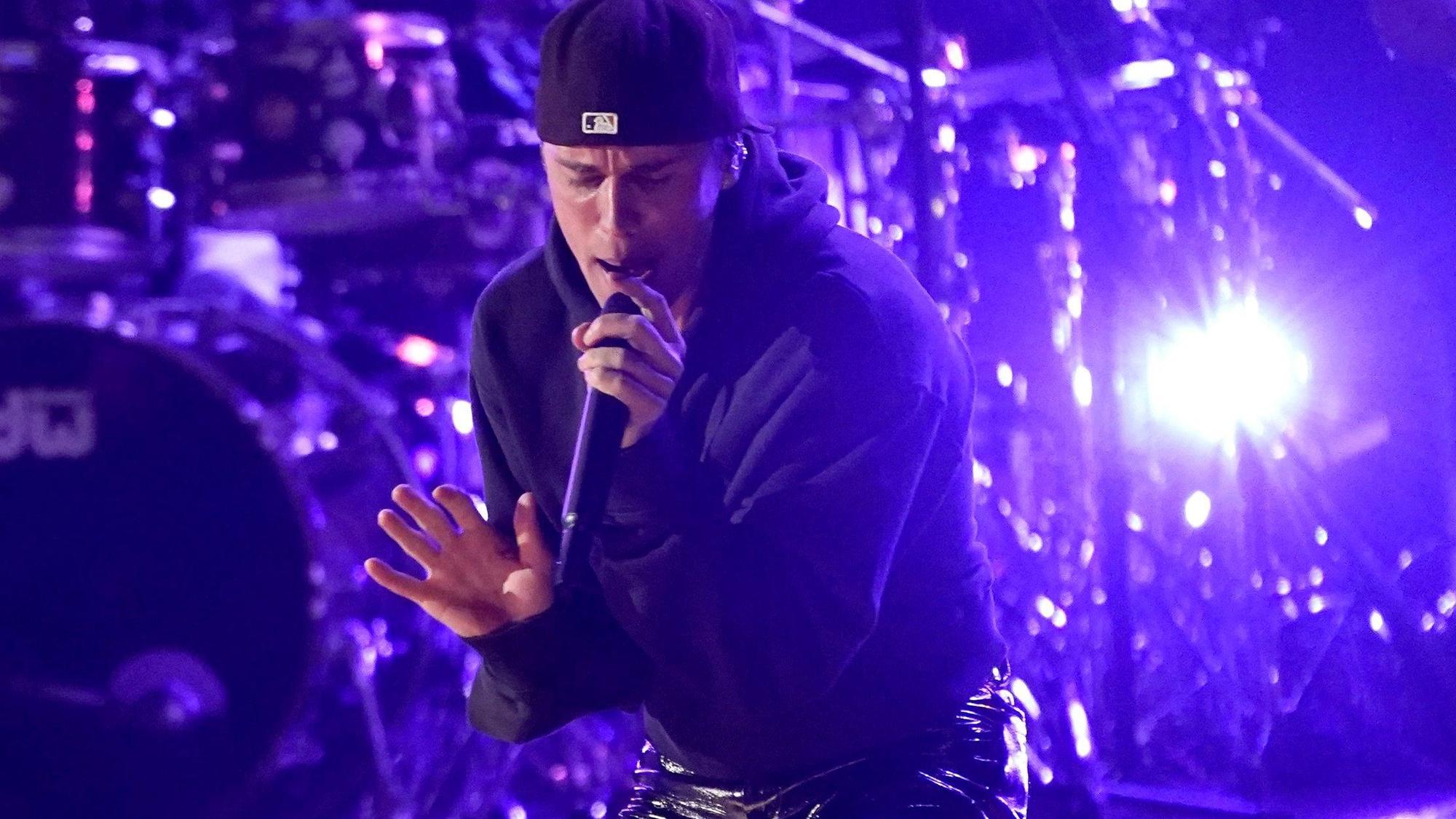 Sänger Justin Bieber, hier im April 2022, musste im vergangenen Juni seine World-Tour unterbrechen.