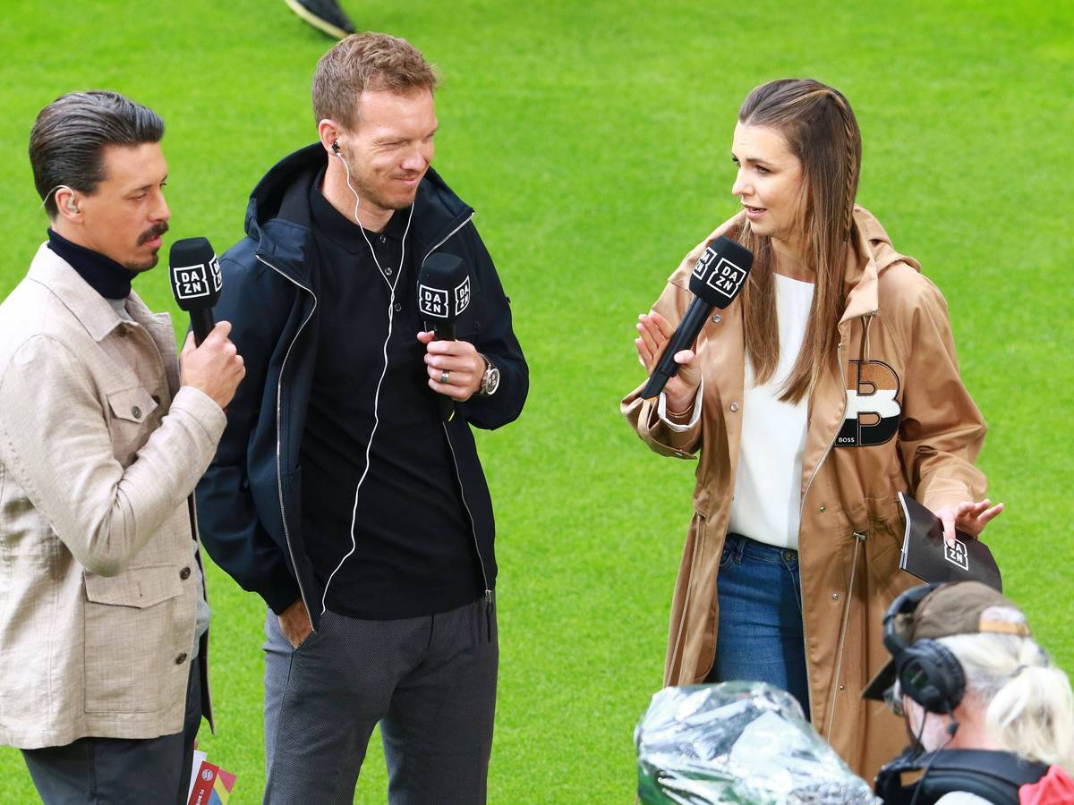 Sandro Wagner, Julian Nagelsmann und Laura Wontorra im Interview.