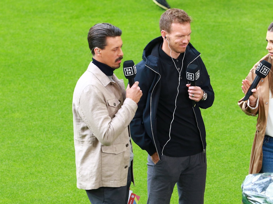 Sandro Wagner, Julian Nagelsmann und Laura Wontorra im Interview.