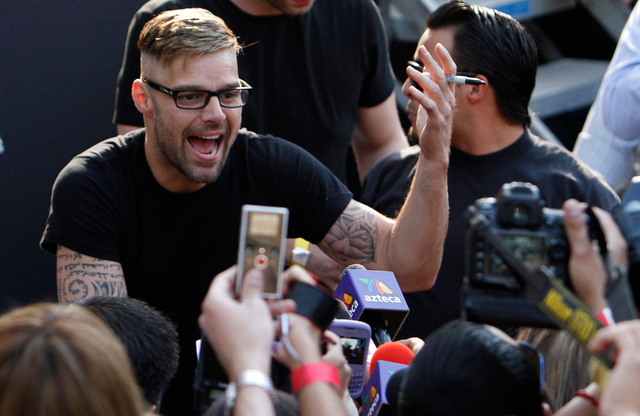 Ricky Martin, hier 2011 in Mexiko City vor Fans.