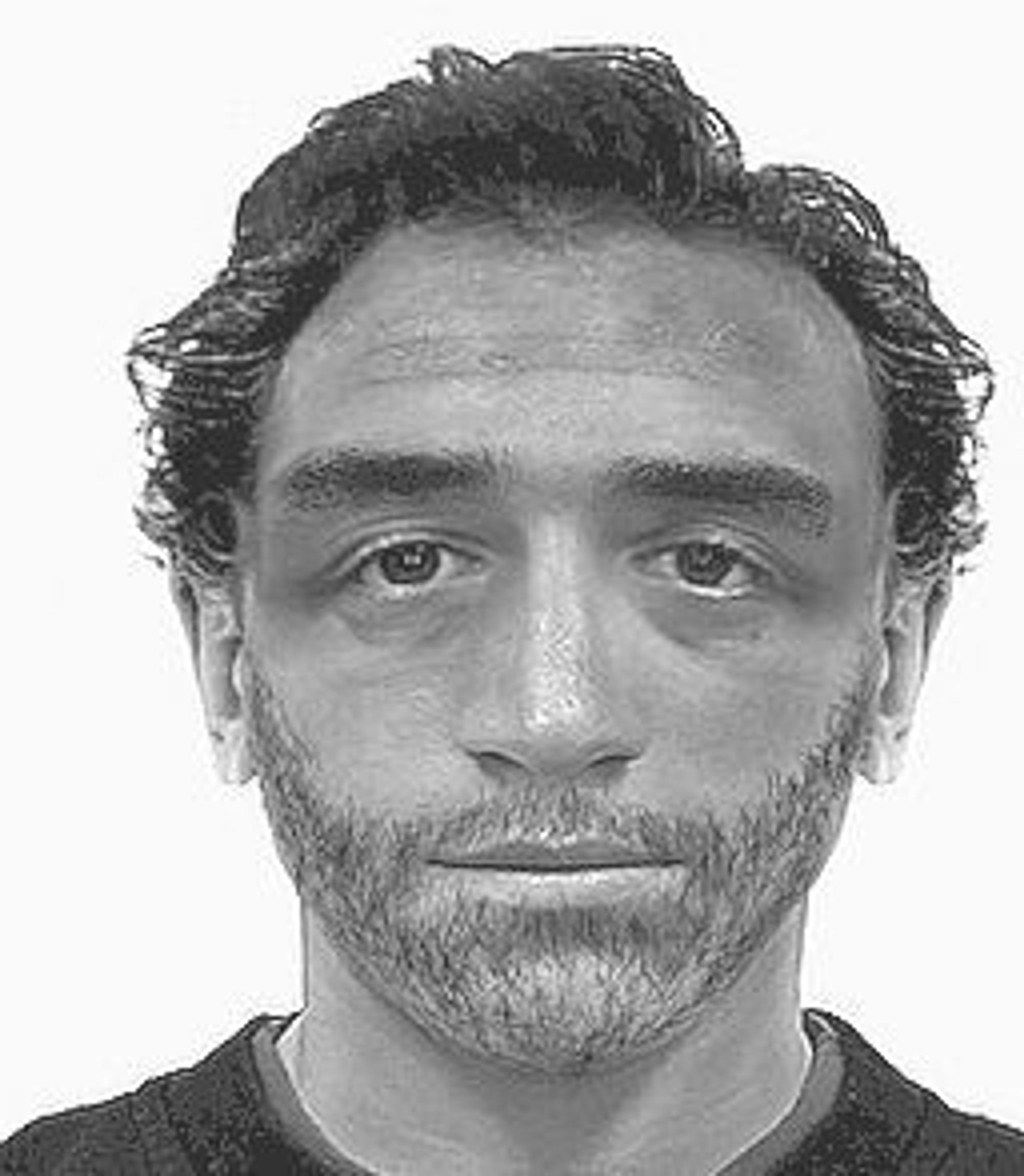 Unbekannter Mann auf einem Phantombild. Er soll eine Frau in Marl (NRW) vergewaltigt haben.