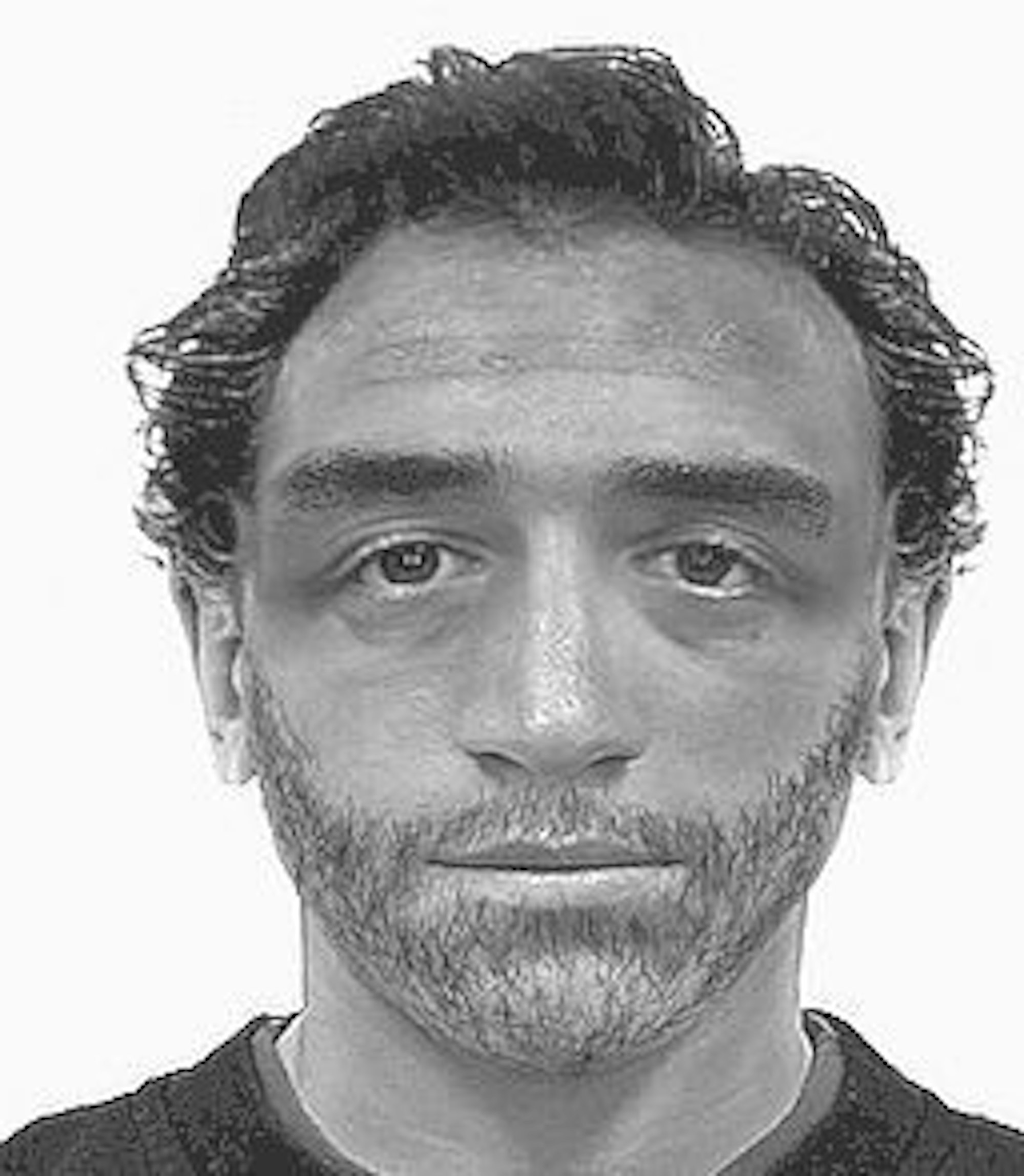 Unbekannter Mann auf einem Phantombild. Er soll eine Frau in Marl (NRW) vergewaltigt haben.