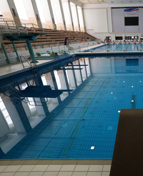 Ein Schwimmbad in Rostock