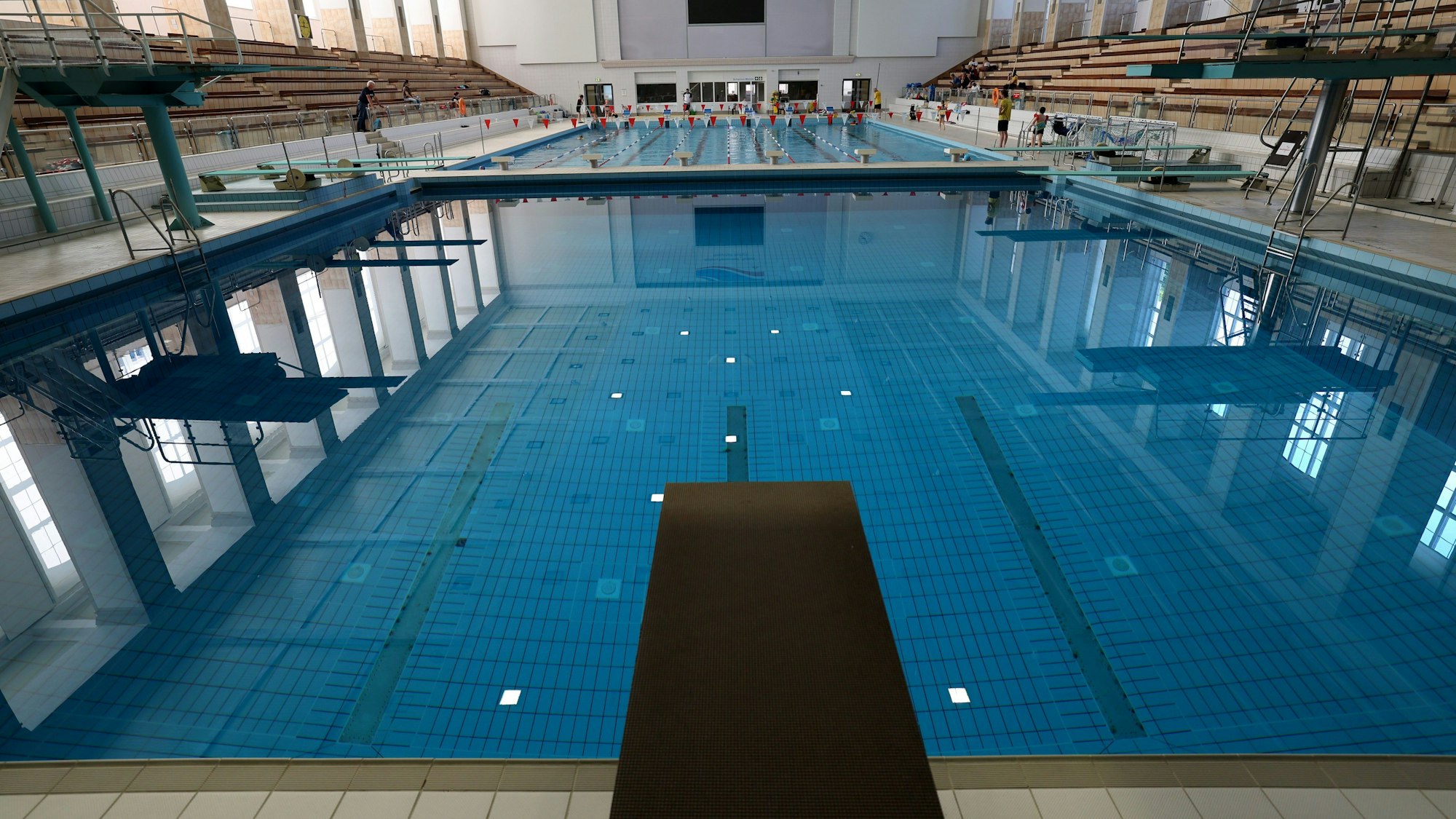 Ein Schwimmbad in Rostock