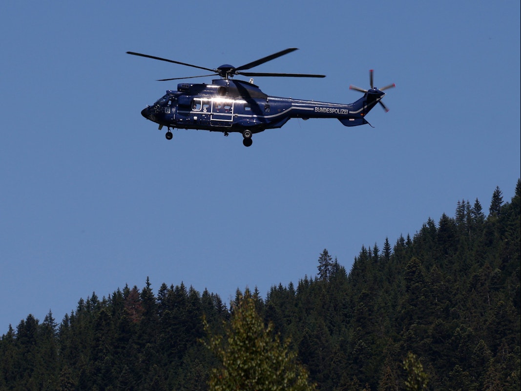 Ein Hubschrauber der Bundespolizei