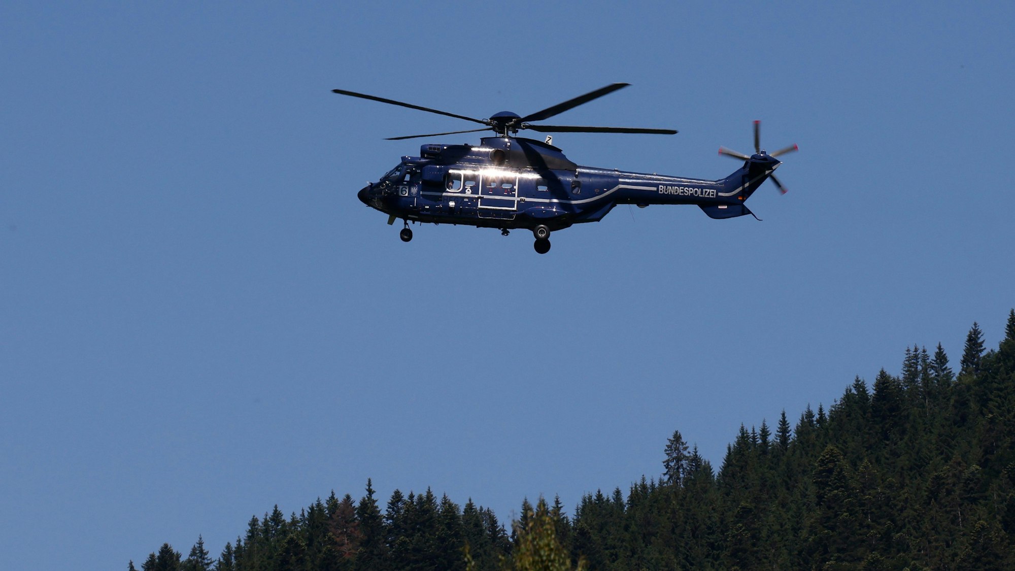 Ein Hubschrauber der Bundespolizei