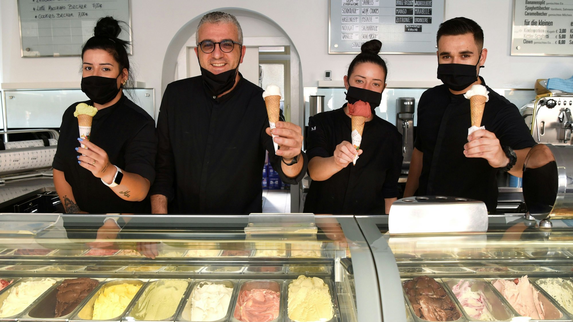 Das Team der Eisdiele "Il Gelato di Ferigo"