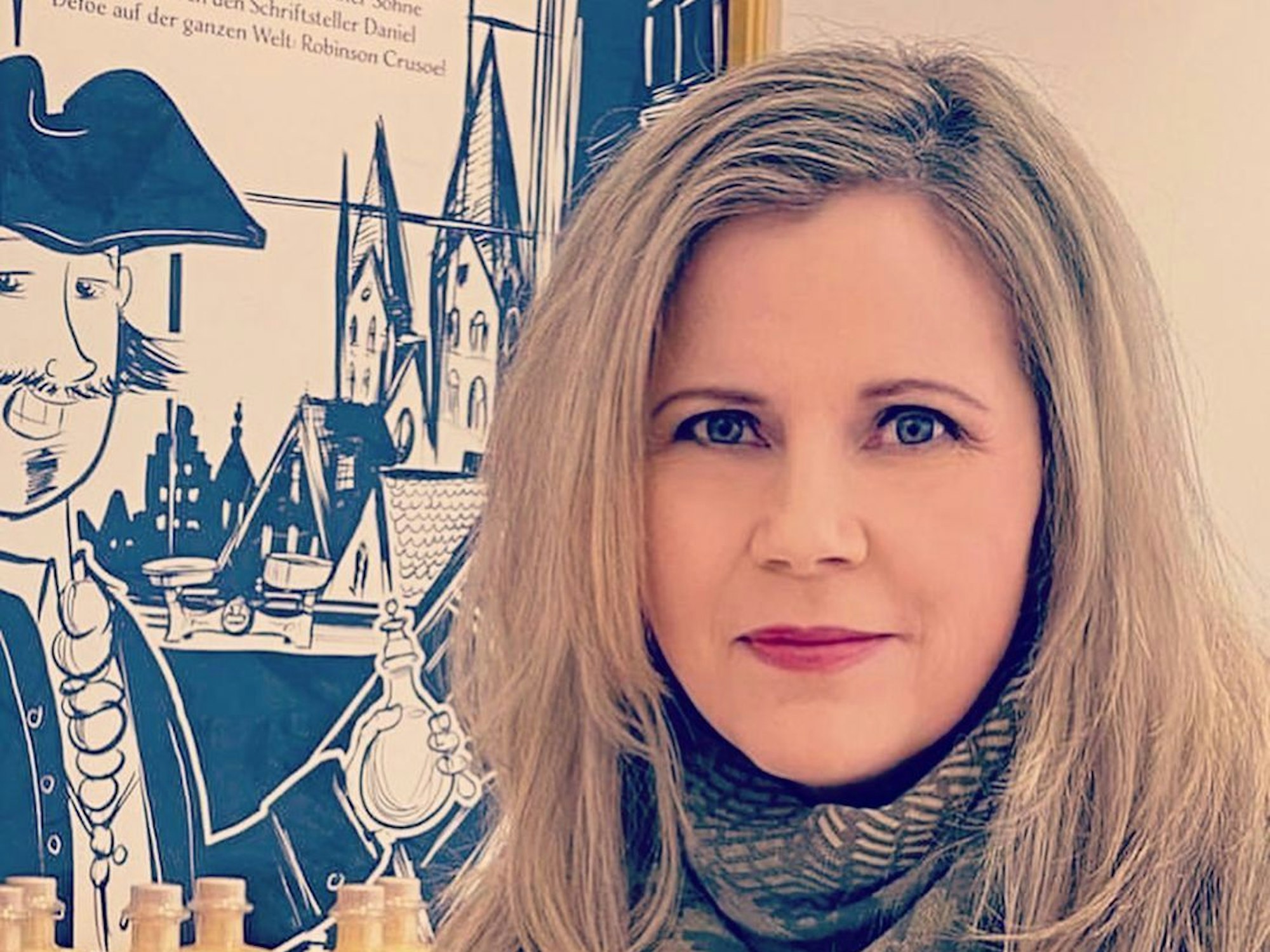 Michaela Schaffrath, hier auf einer Instagram-Aufnahme vom 9. April 2022, lächelt in die Kamera.